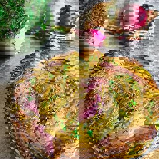 Tart tatin di cipolle