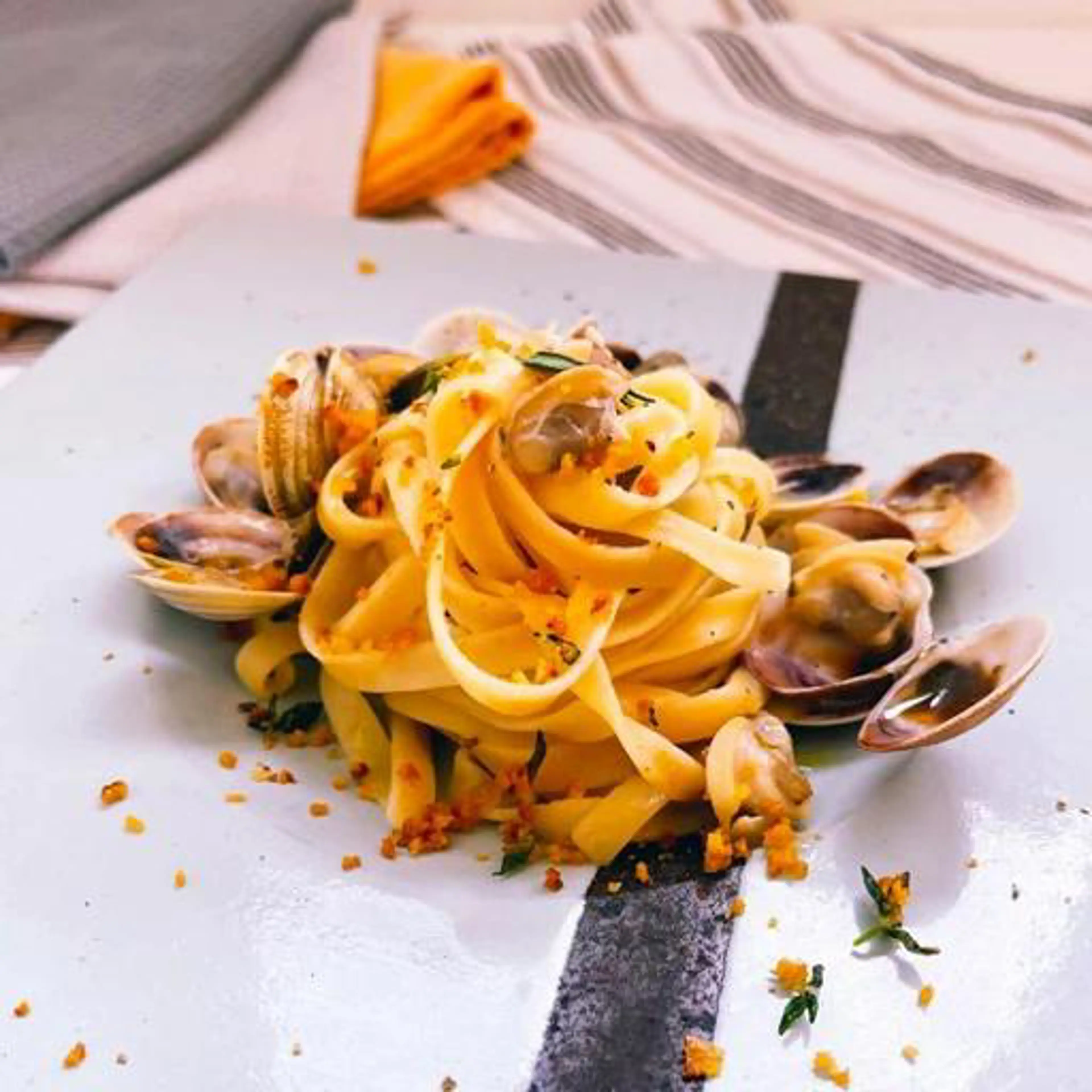 Tagliatelle with clams