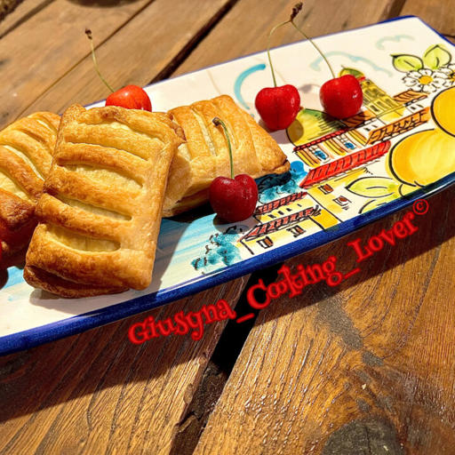 Puff Pastry Pockets Filled with Cherry Jam