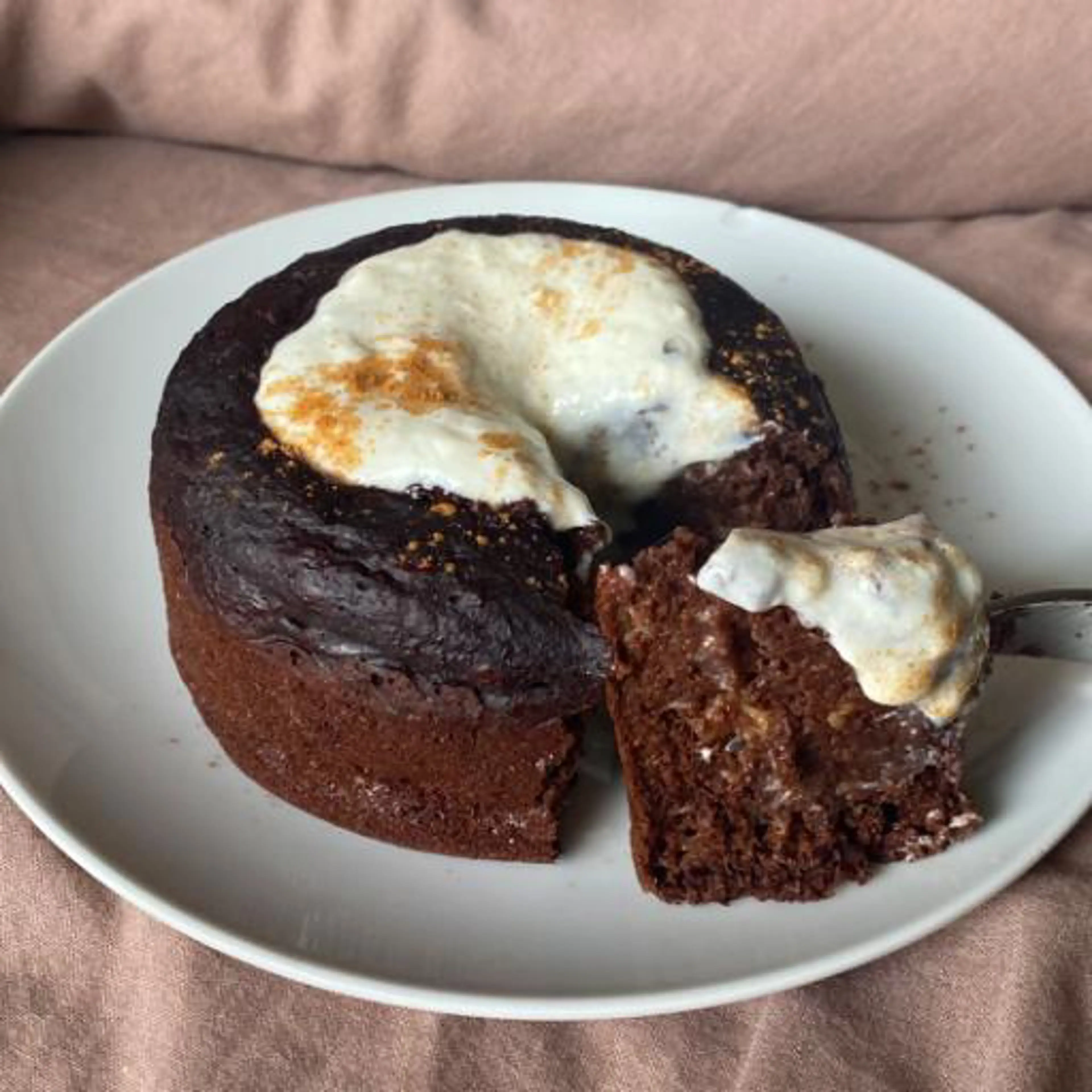 Banana and cocoa cake