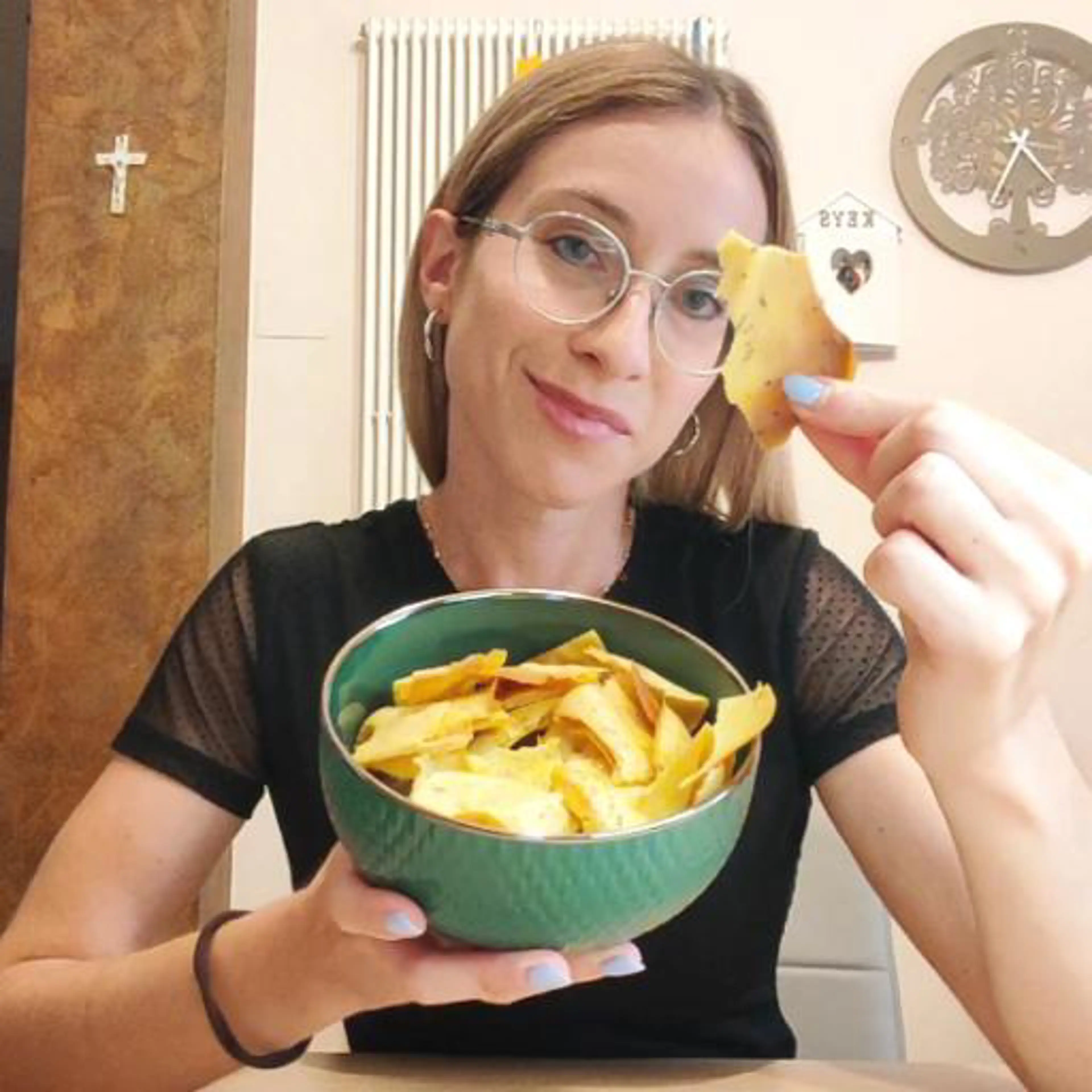 Snack croccanti di ceci