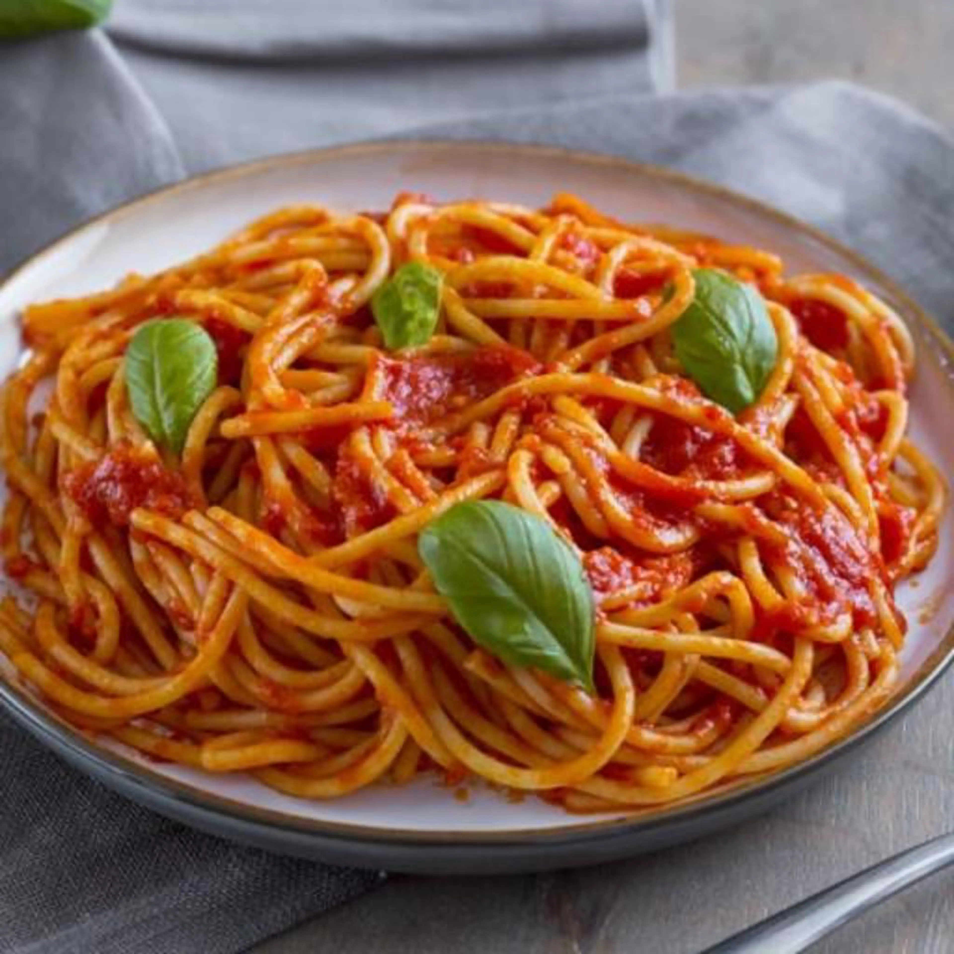 Tomato and basil pasta
