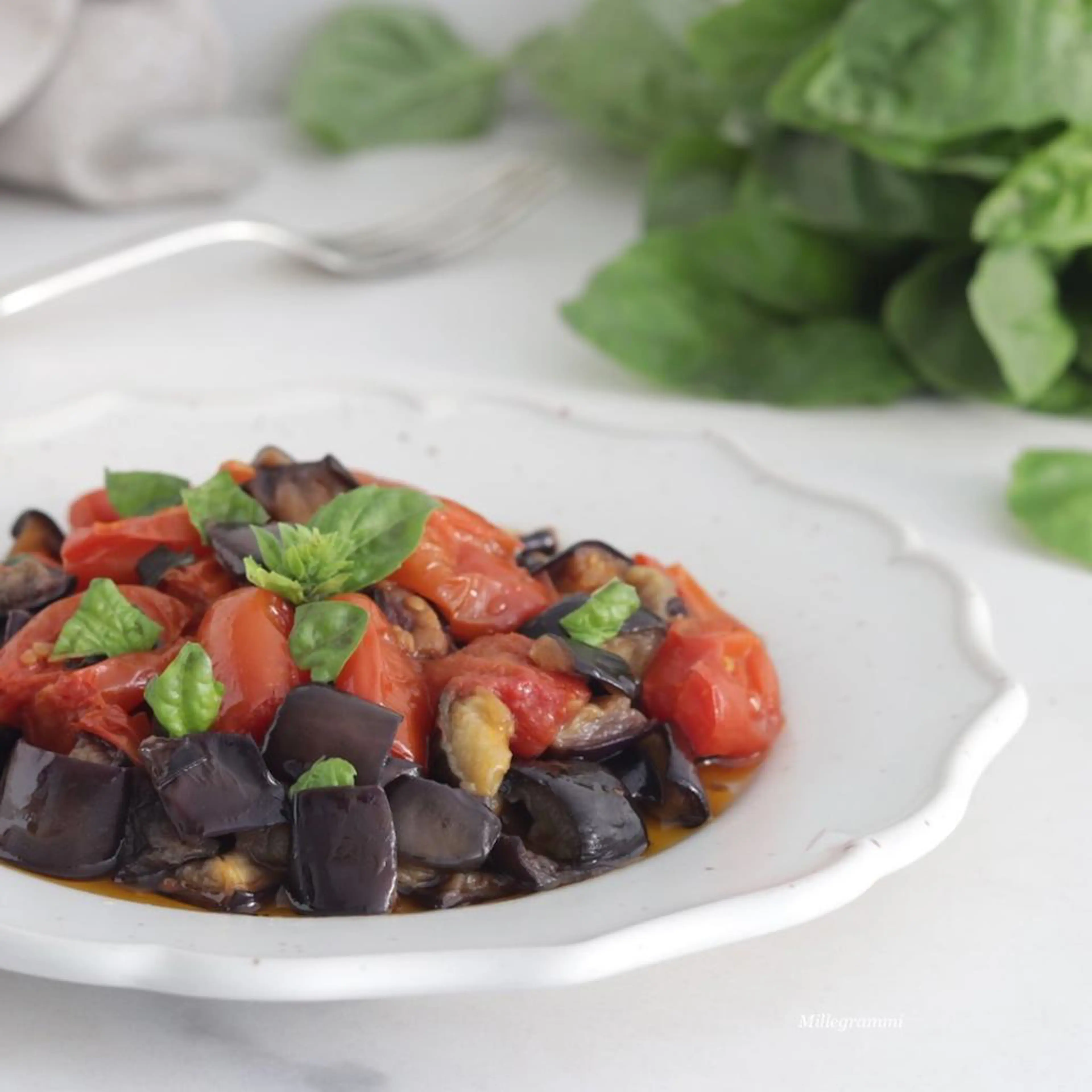 Eggplant with Mushrooms