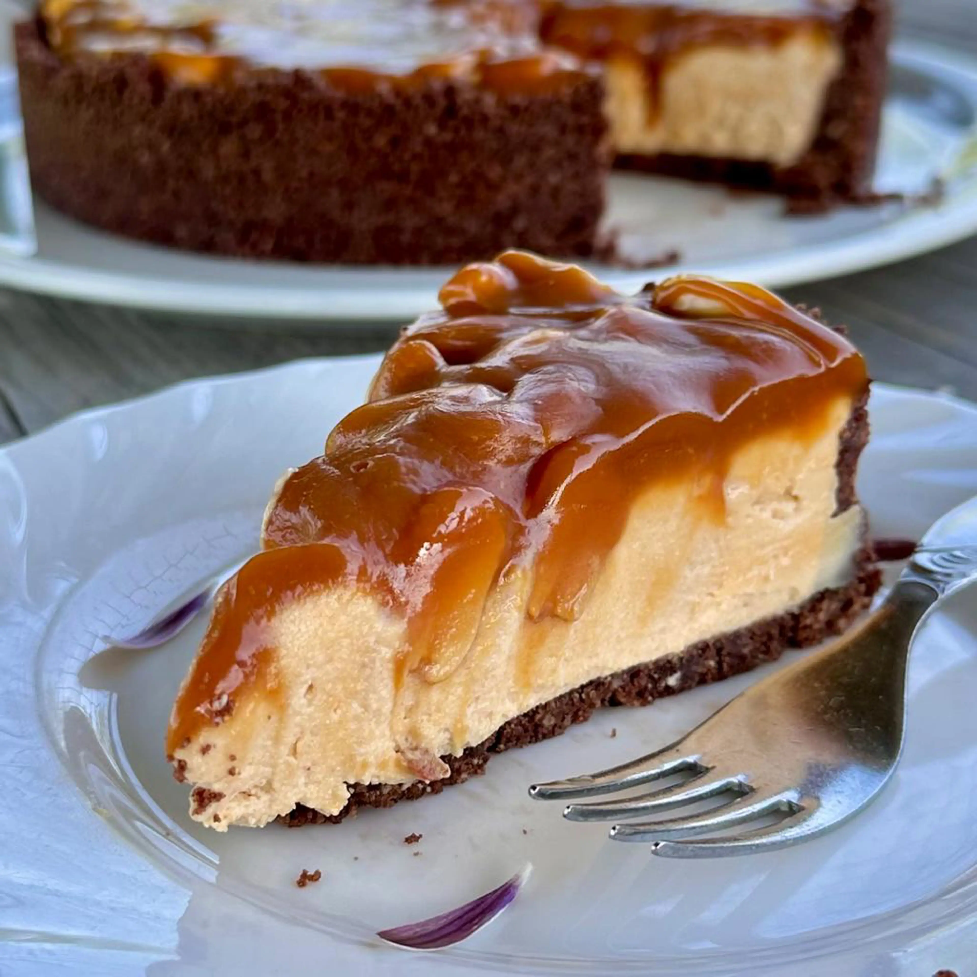 Cheesecake al burro d'arachidi