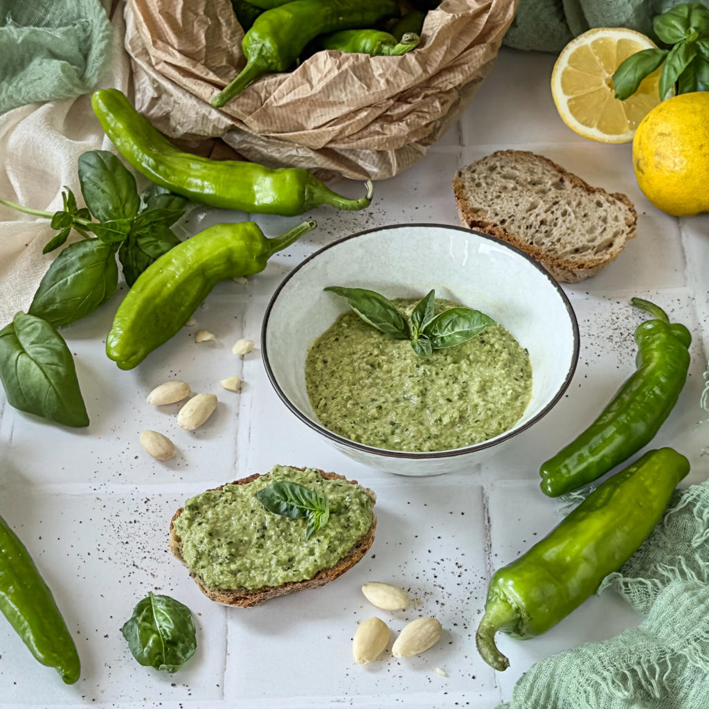 Friggitelli-Pesto ohne Kochen