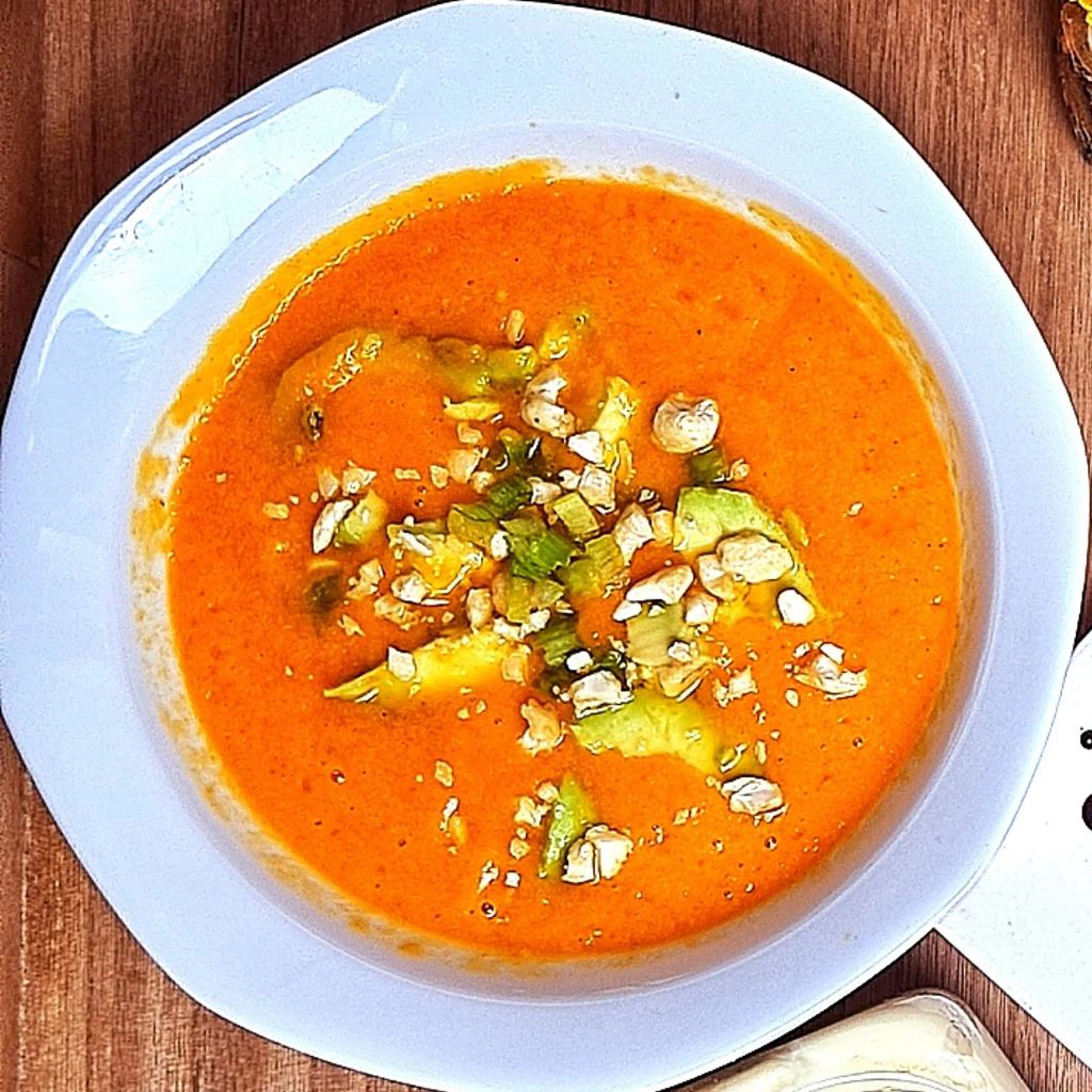 Apricot gazpacho