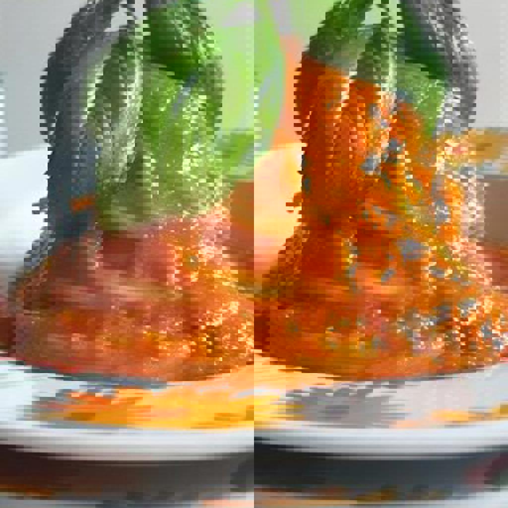 Espaguete com molho de tomatinhos ao manjericão