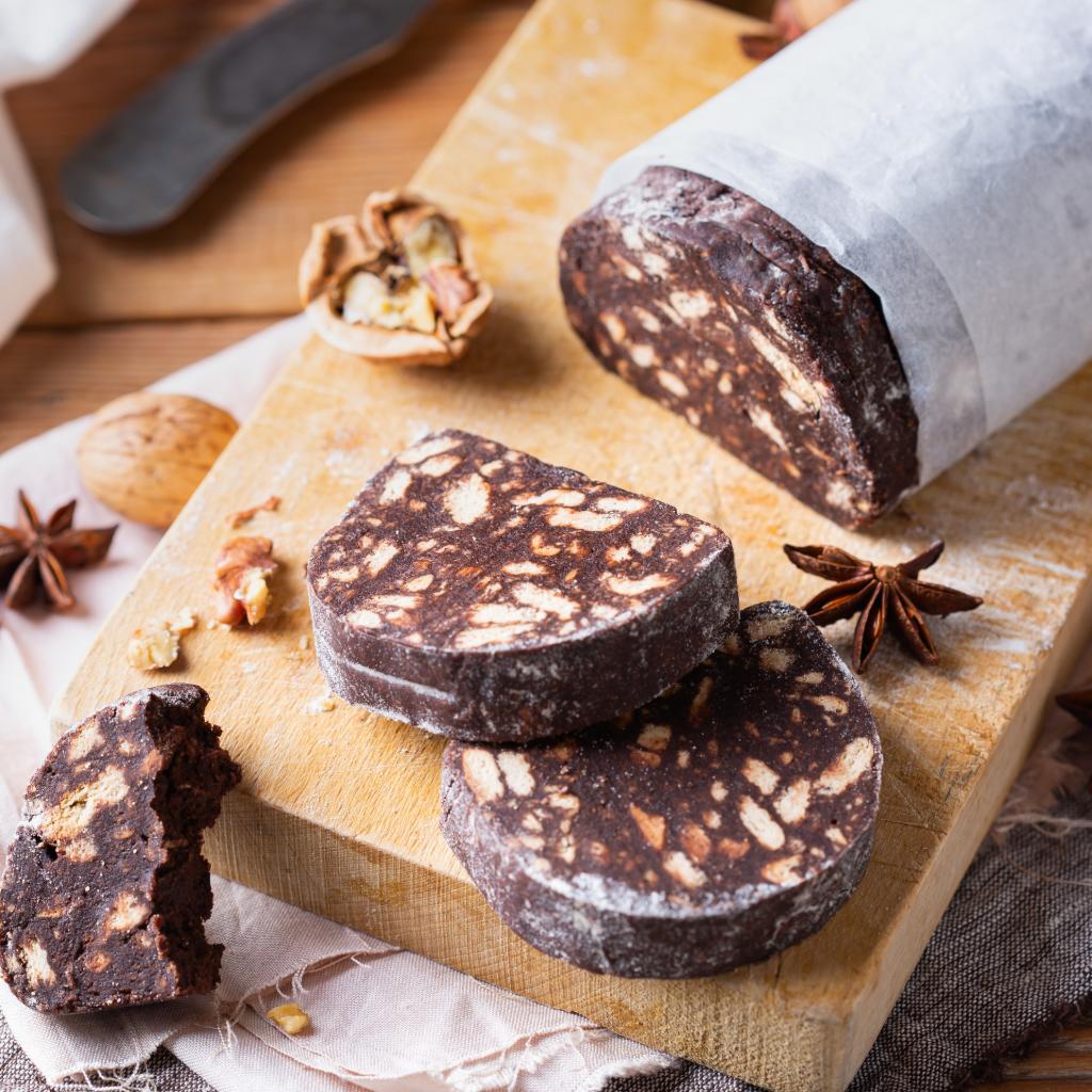Chocolate salami without eggs