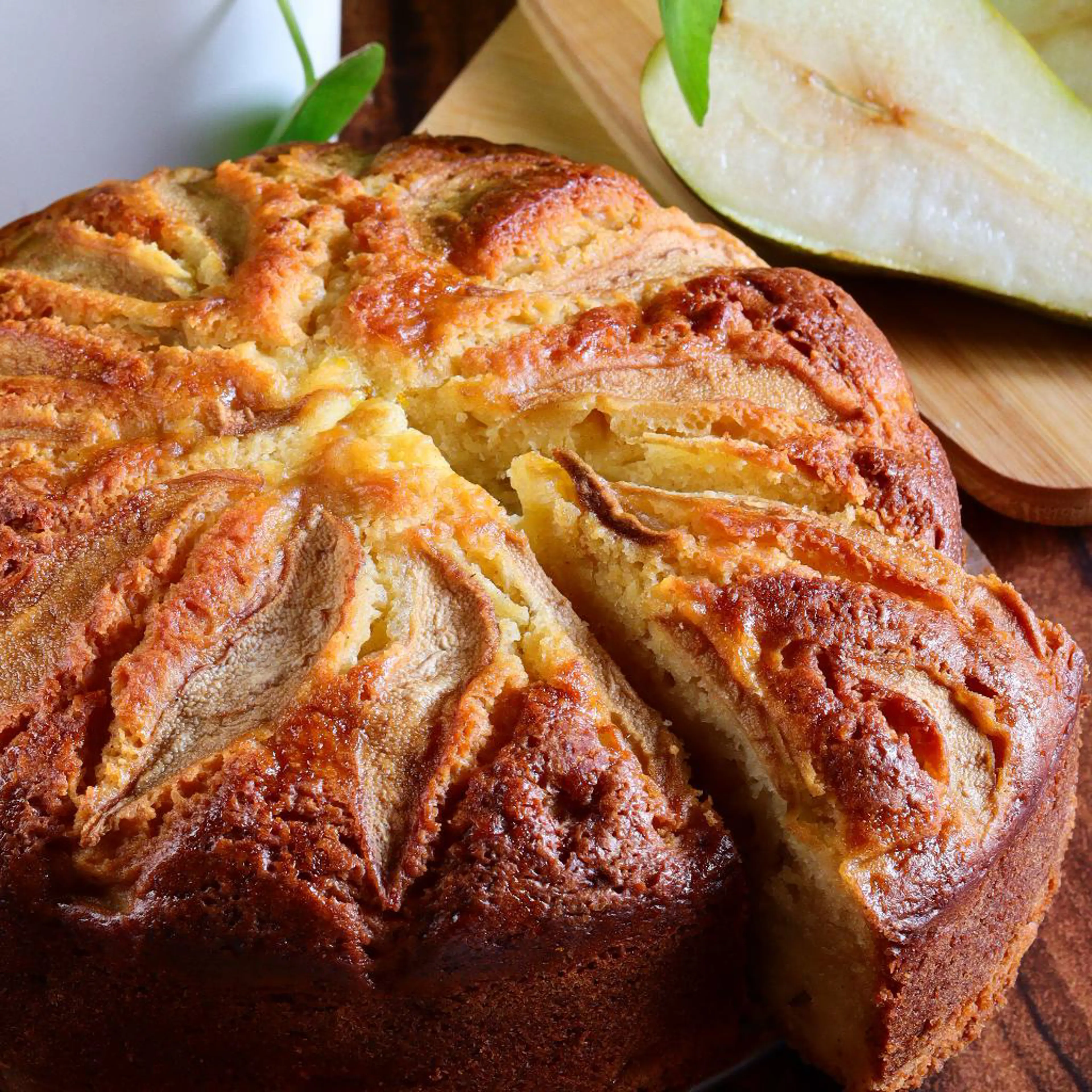Pear and ricotta cake