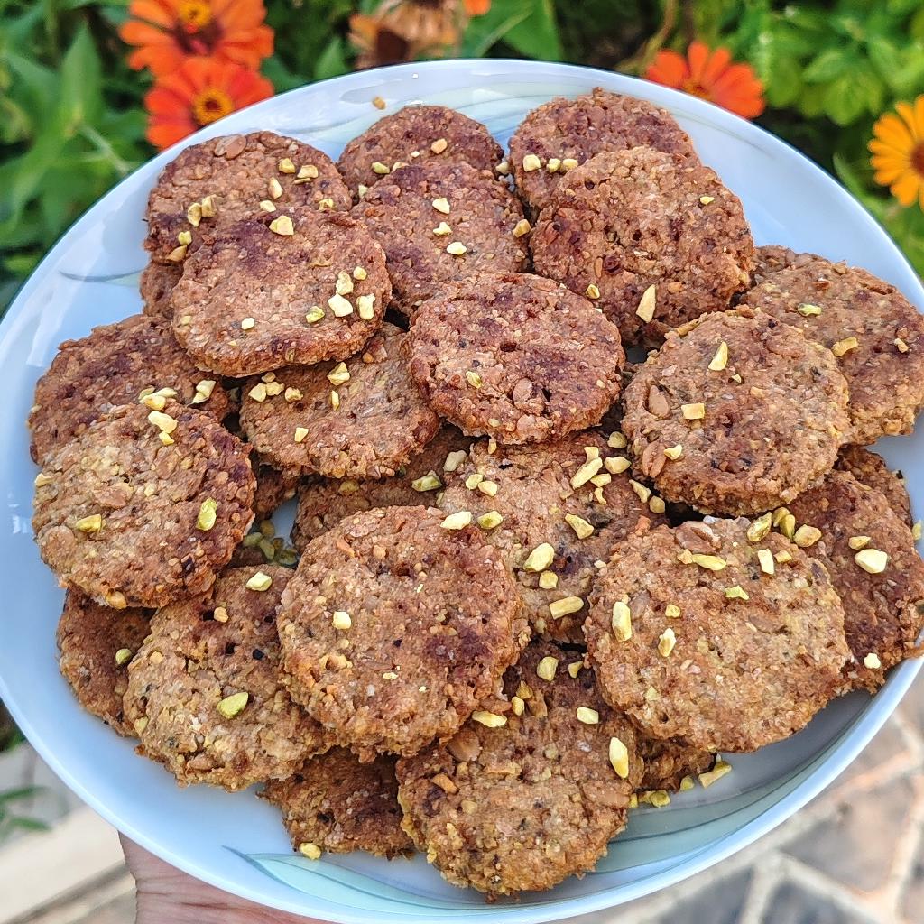 La foto della ricetta Biscotti al pistacchio di Spuntini.zerosbatti adatta a Vegetariani, vegani, diete senza lattosio, diete senza nichel, pescetariani.