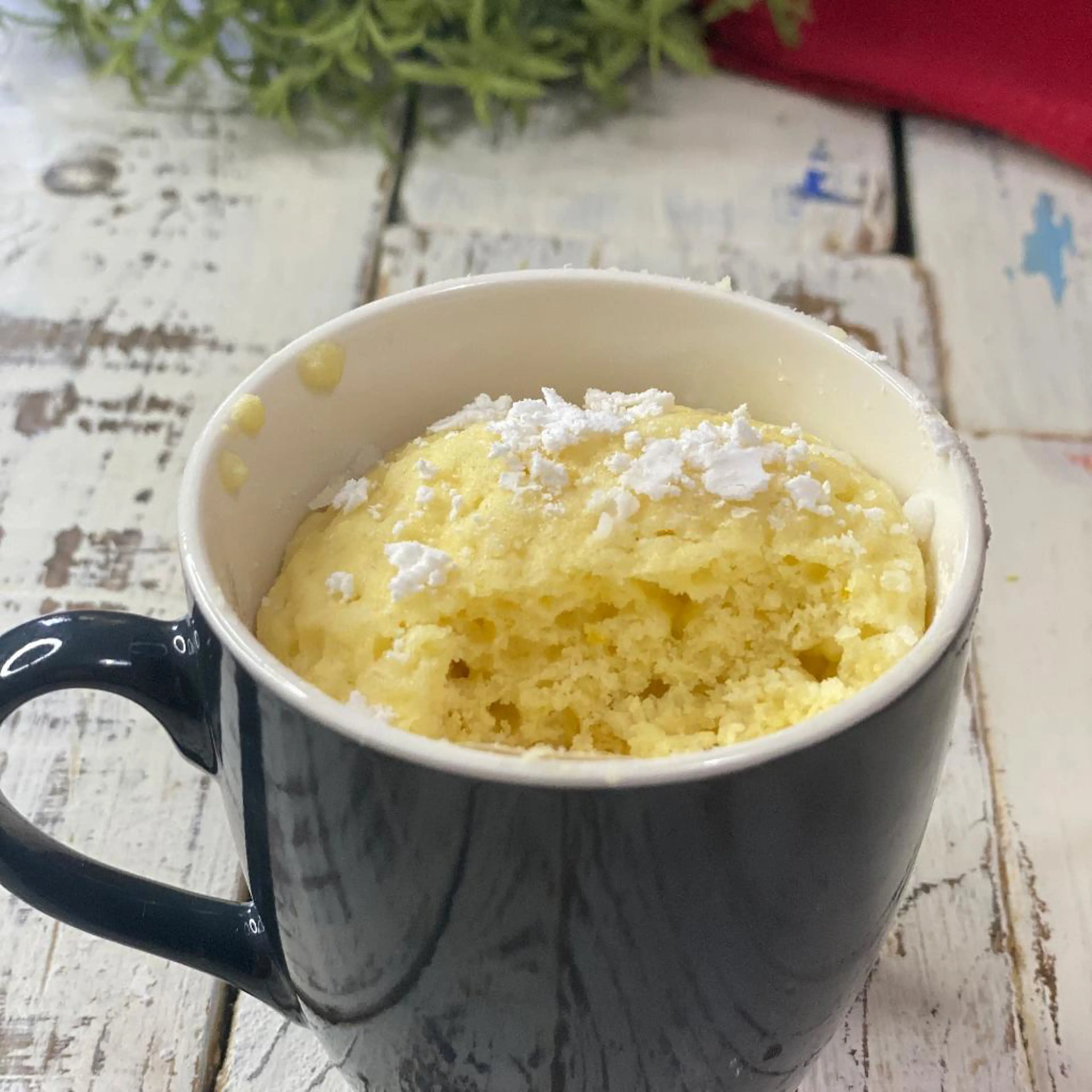 Weicher Zitronenkuchen in der Mikrowelle (glutenfrei, zuckerfrei, nickelarm, laktosefrei)