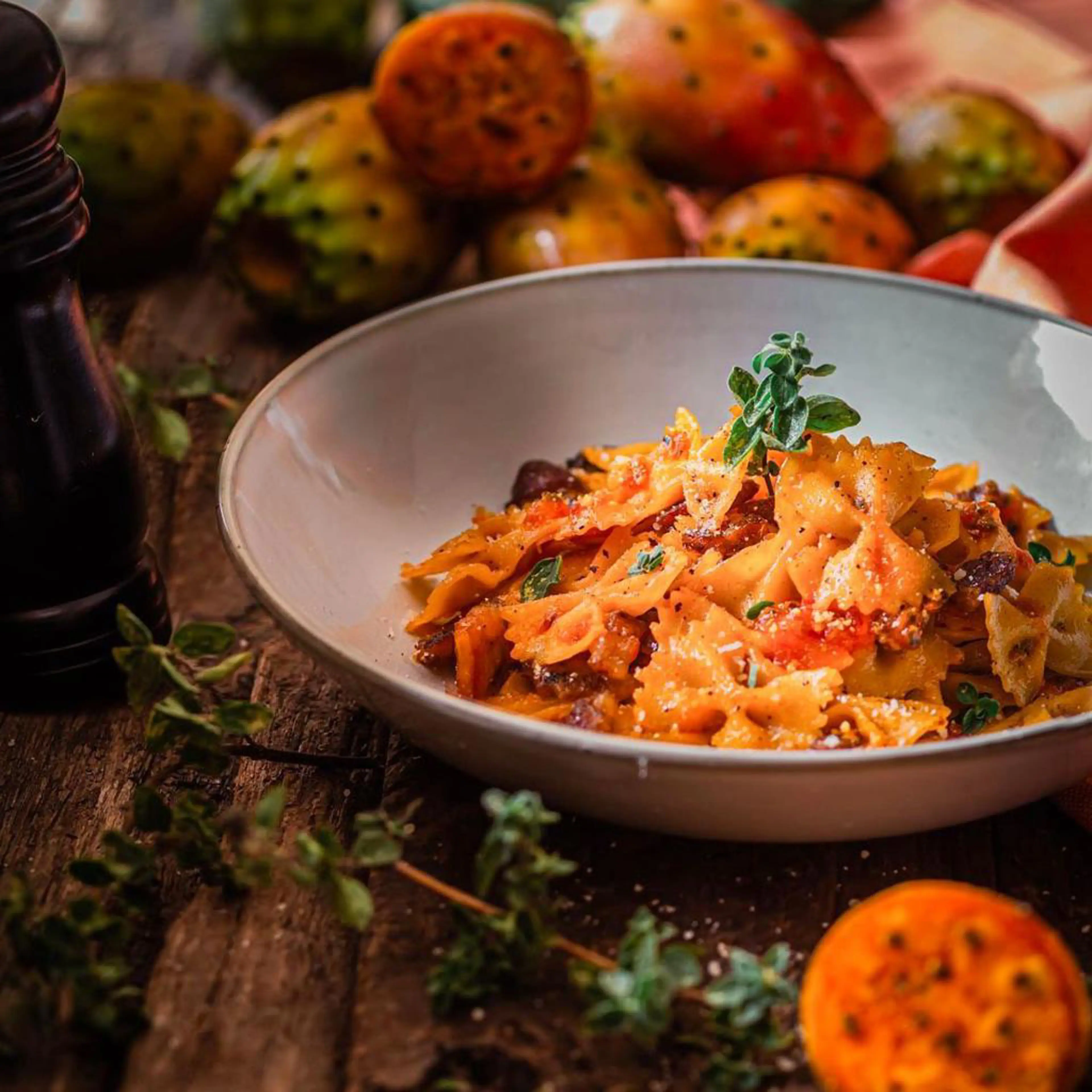 Pasta med fikonkaktusfrukt