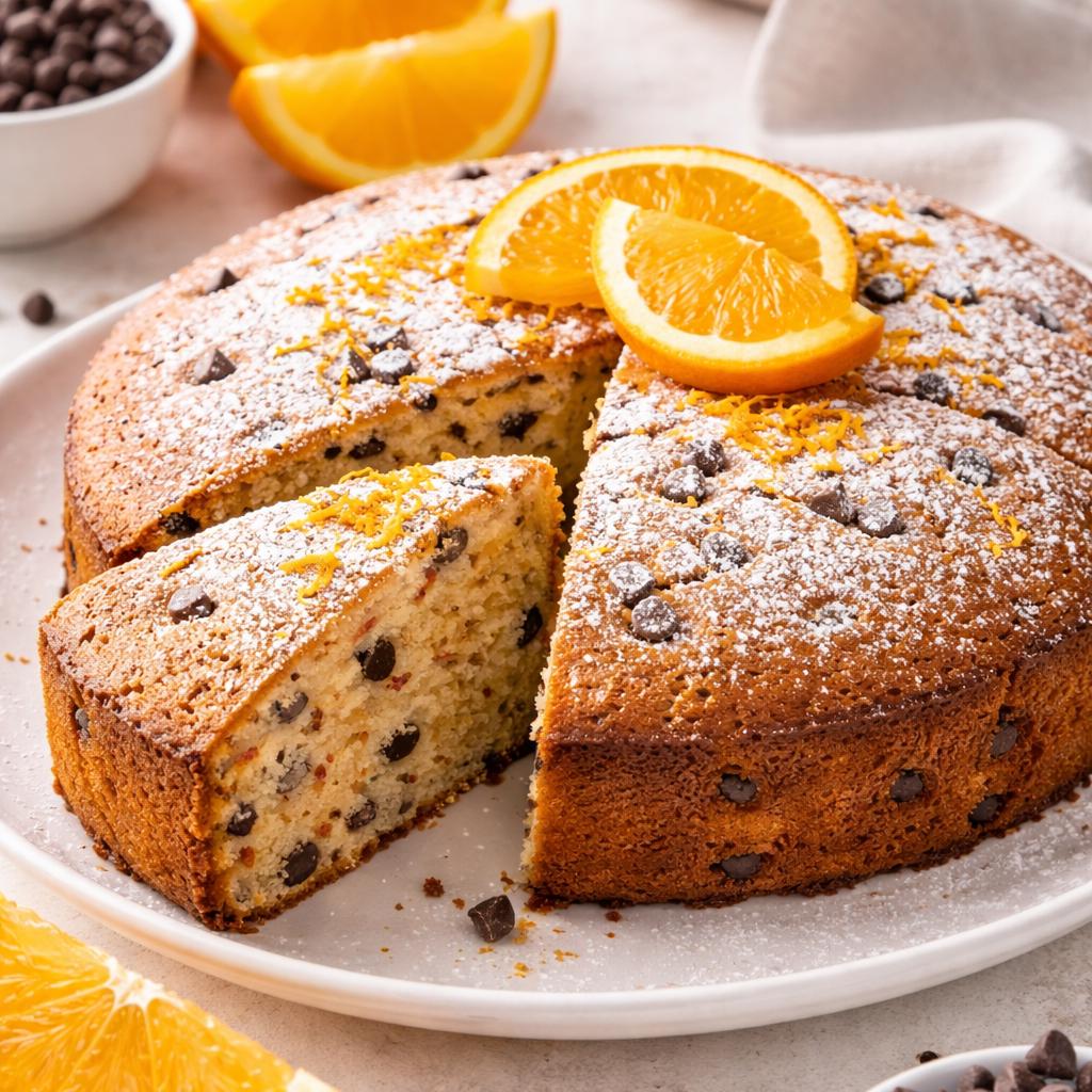 Orange Cake without Eggs, Butter, and Milk