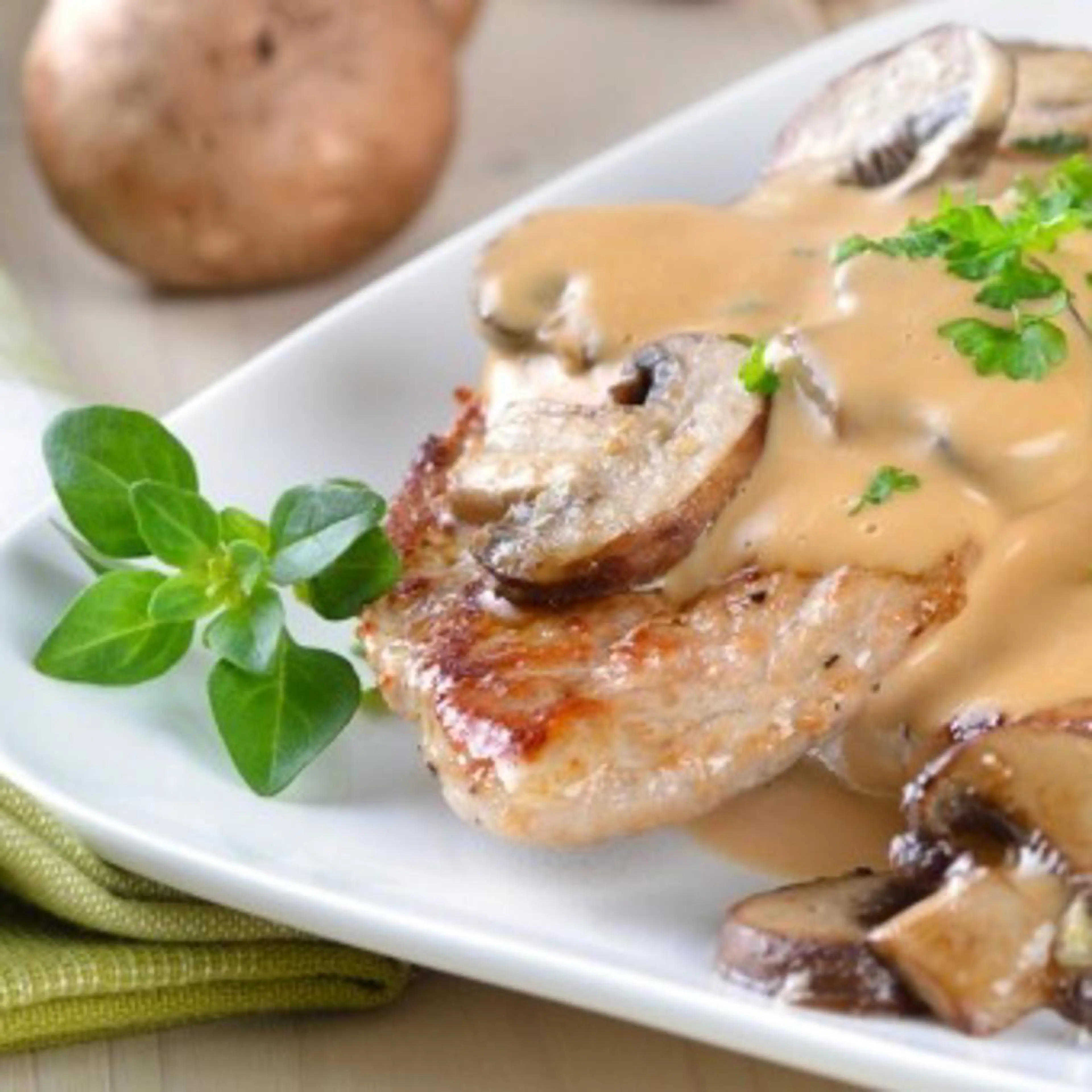 Großmutters Kalbsschnitzel mit Pilzen