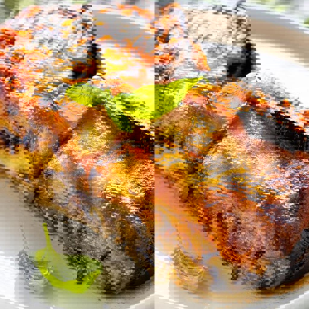 Parmigiana de berenjenas sin freír