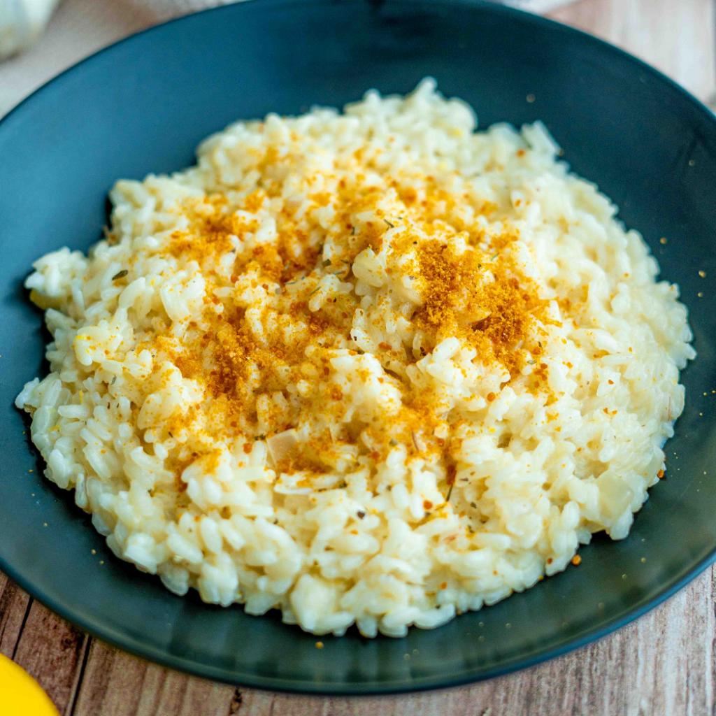 La foto della ricetta Risotto al mascarpone e bottarga di Manu food writer adatta a Diete senza glutine, diete senza nichel.