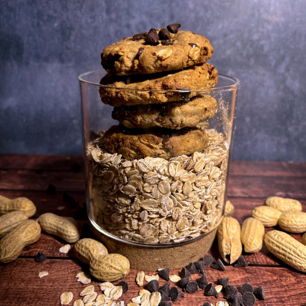 La foto della ricetta Biscotti banana e burro di arachidi di Impasta_con_rosy adatta a Vegetariani, vegani, diete senza lattosio, pescetariani.