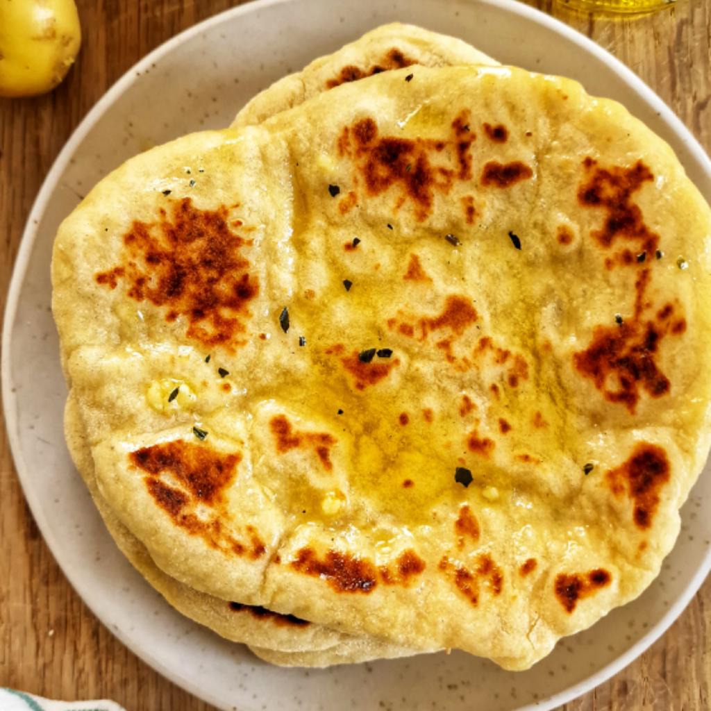 La foto della ricetta Pane turco bazlama di Persaincucina adatta a Vegetariani, vegani, diete senza lattosio, pescetariani.