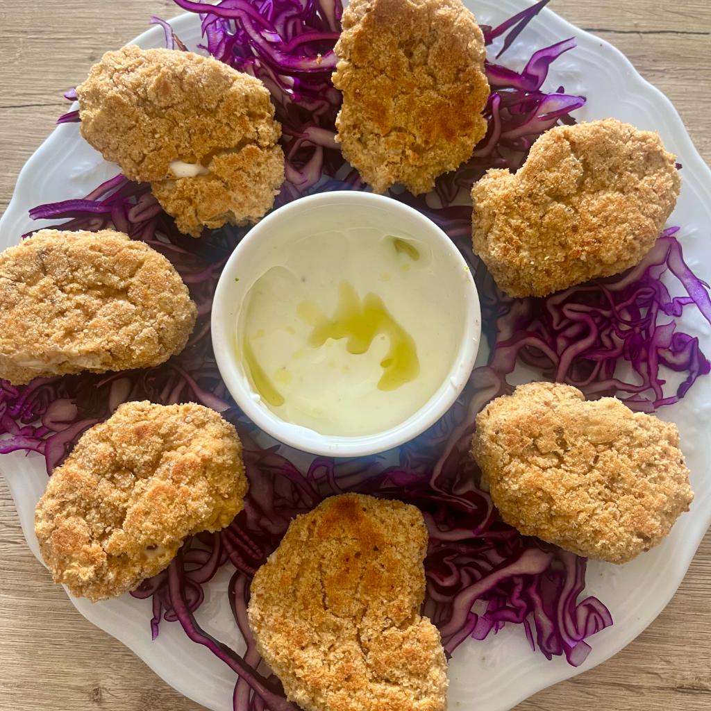 Nuggets con cuore filante