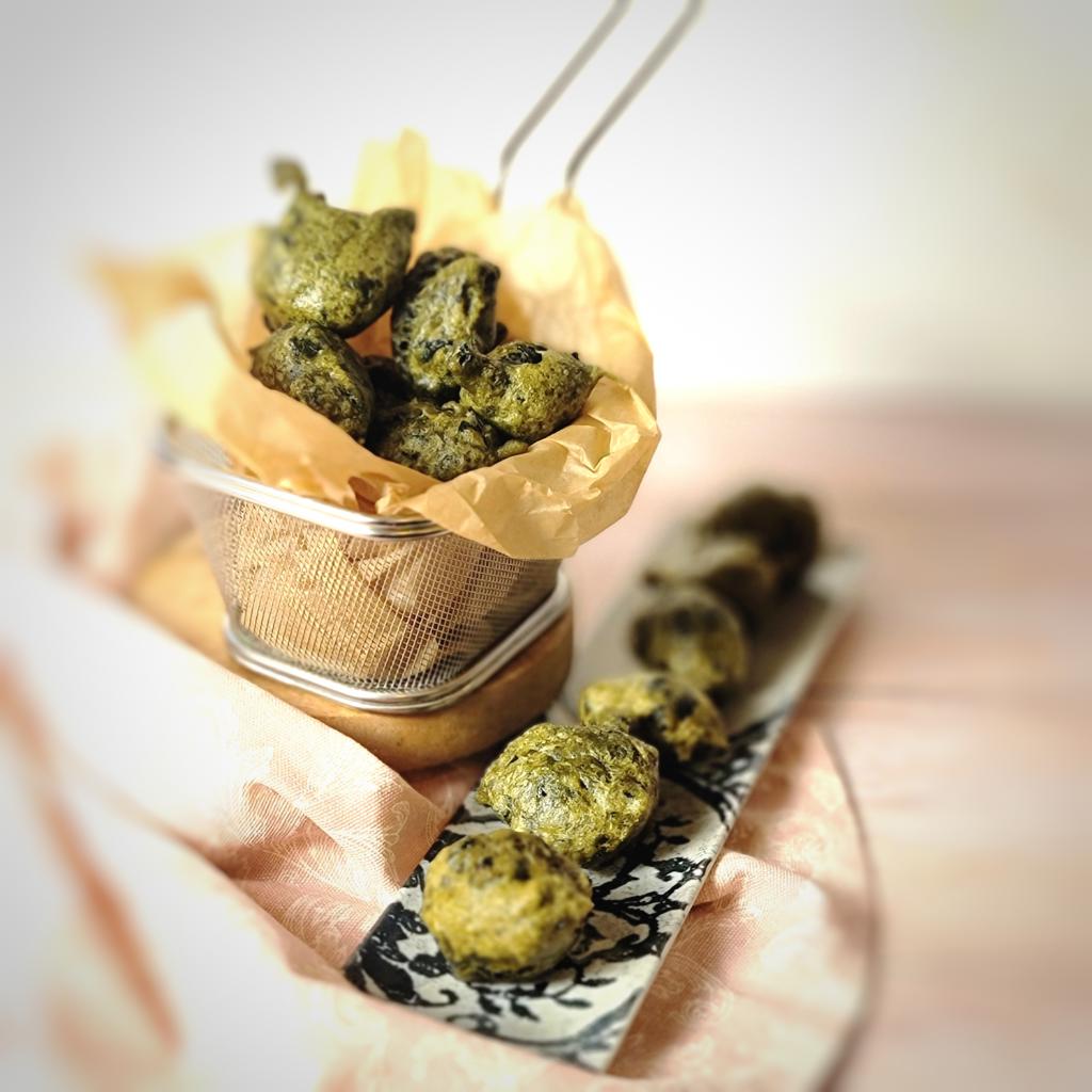 Seaweed and Spirulina Fritters