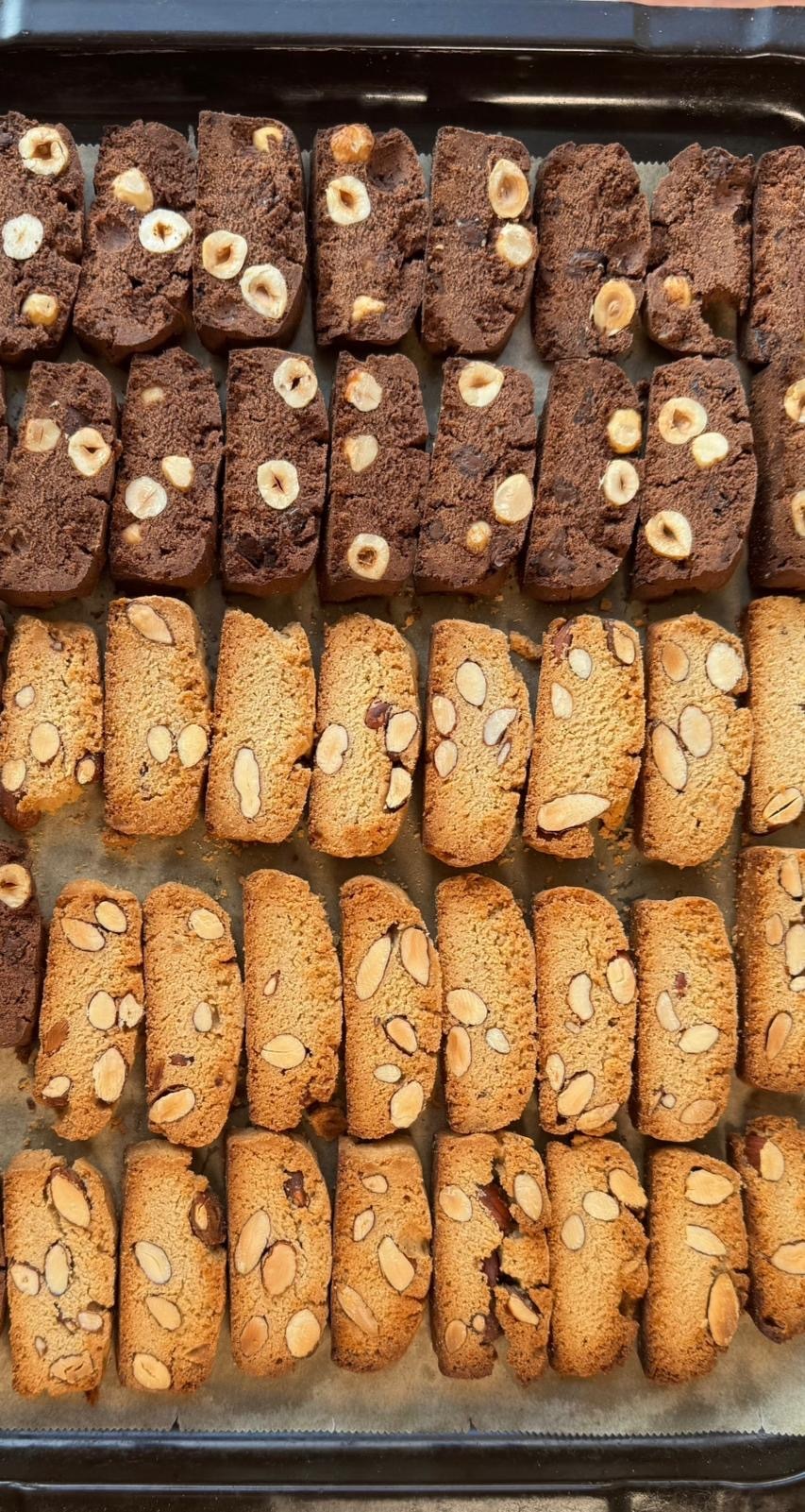 Cantucci ohne Eier, Milch und Butter