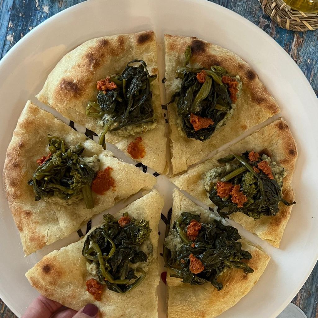 Gurme vejetaryen pizza