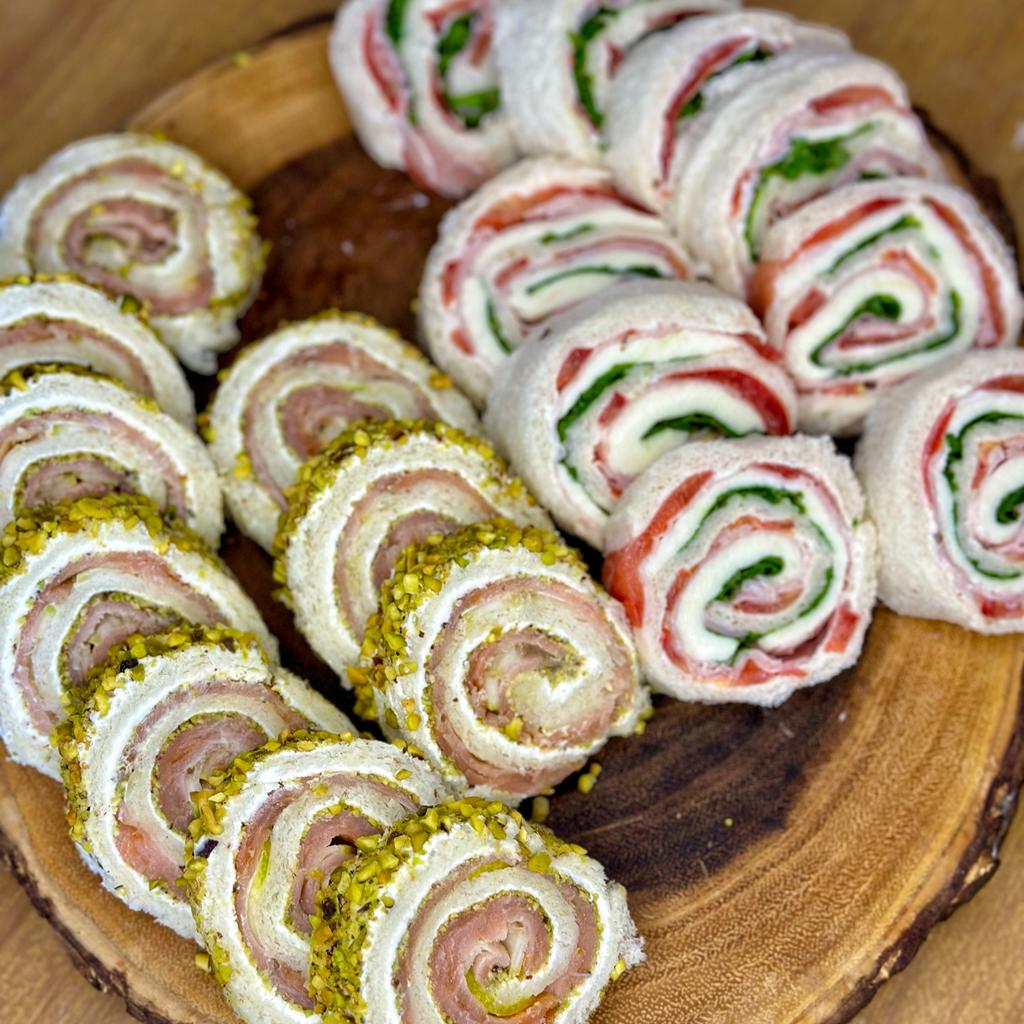 Roulés de pain de mie farcis