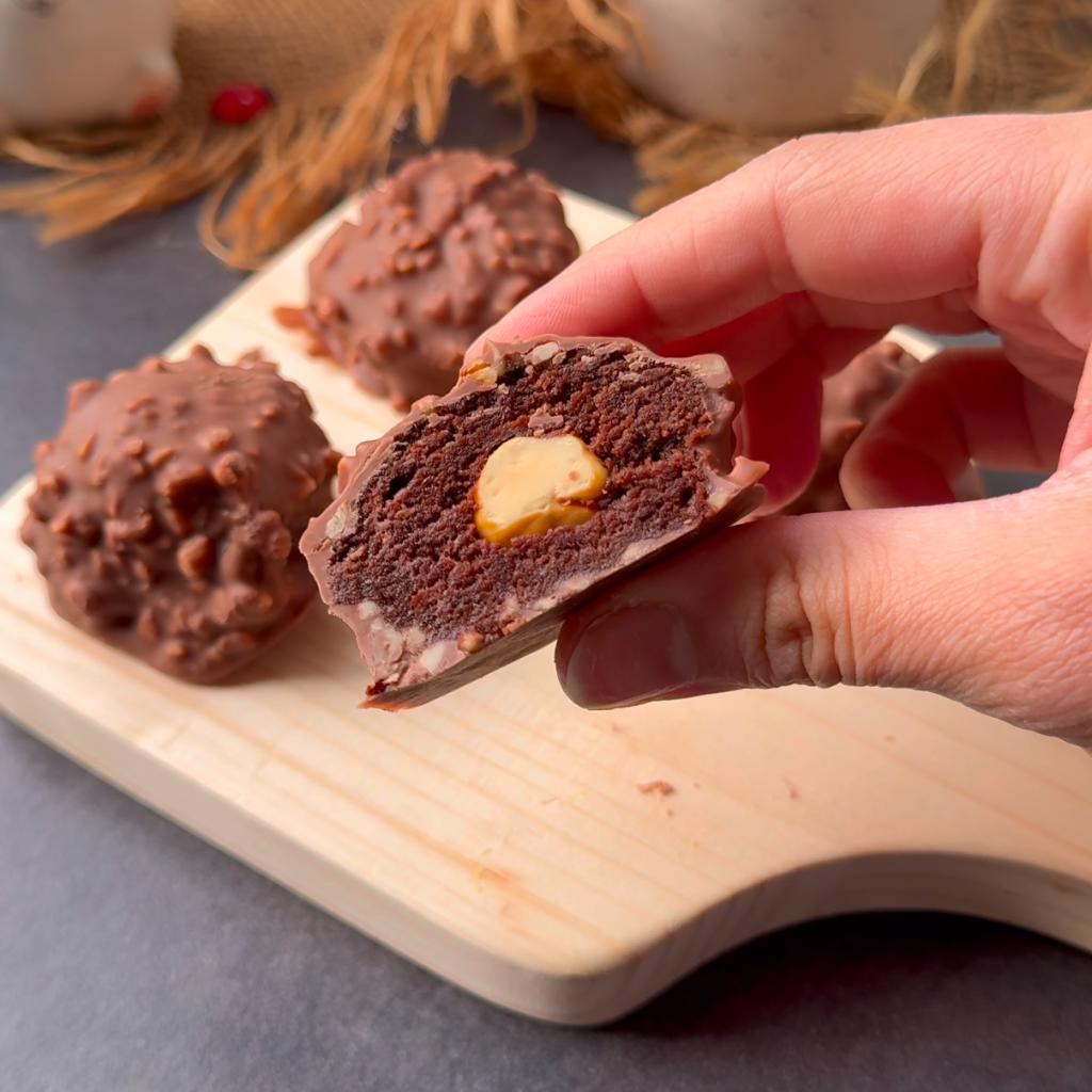 Ferrero rocher voor de befana zelfgemaakt