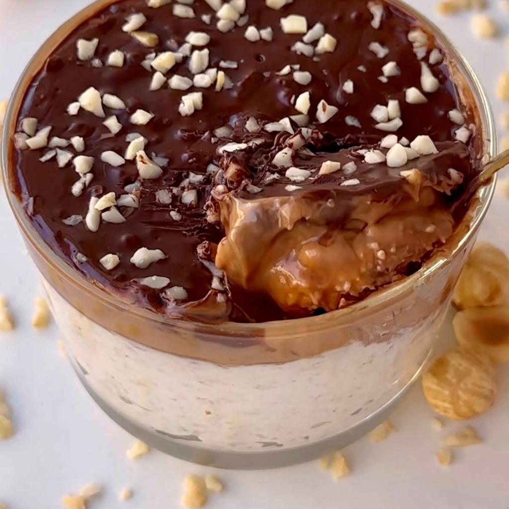 No-cook caramel and chocolate porridge