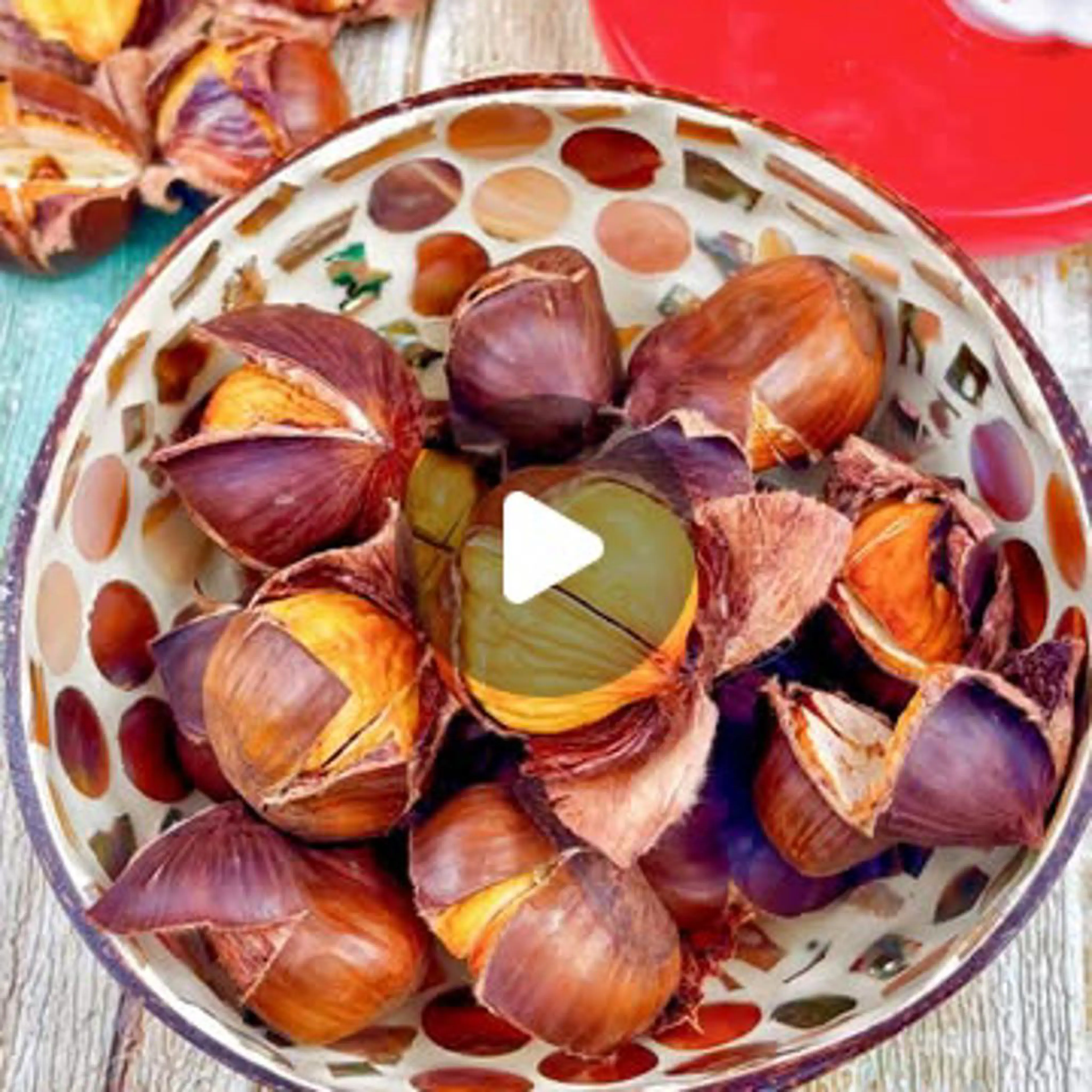 Air fryer chestnuts