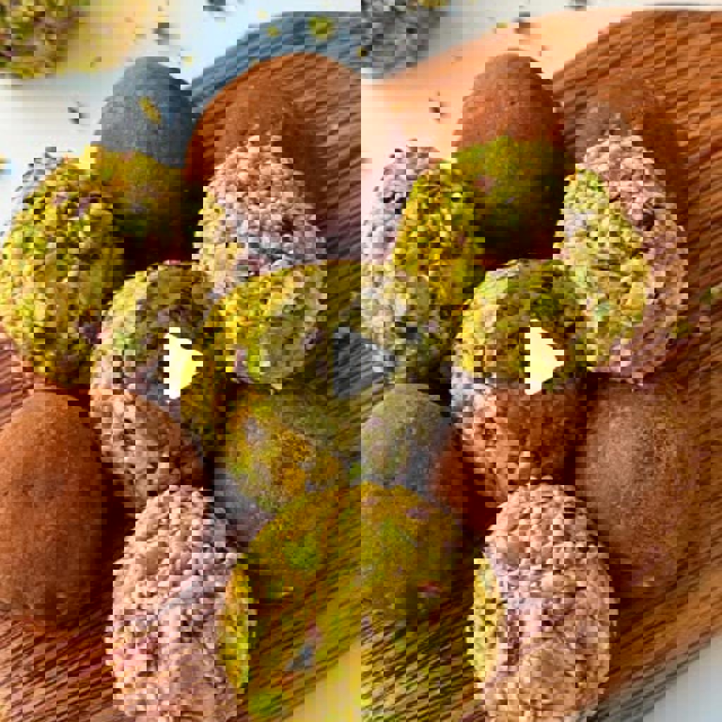 Tartufini cioccolato e pistacchio