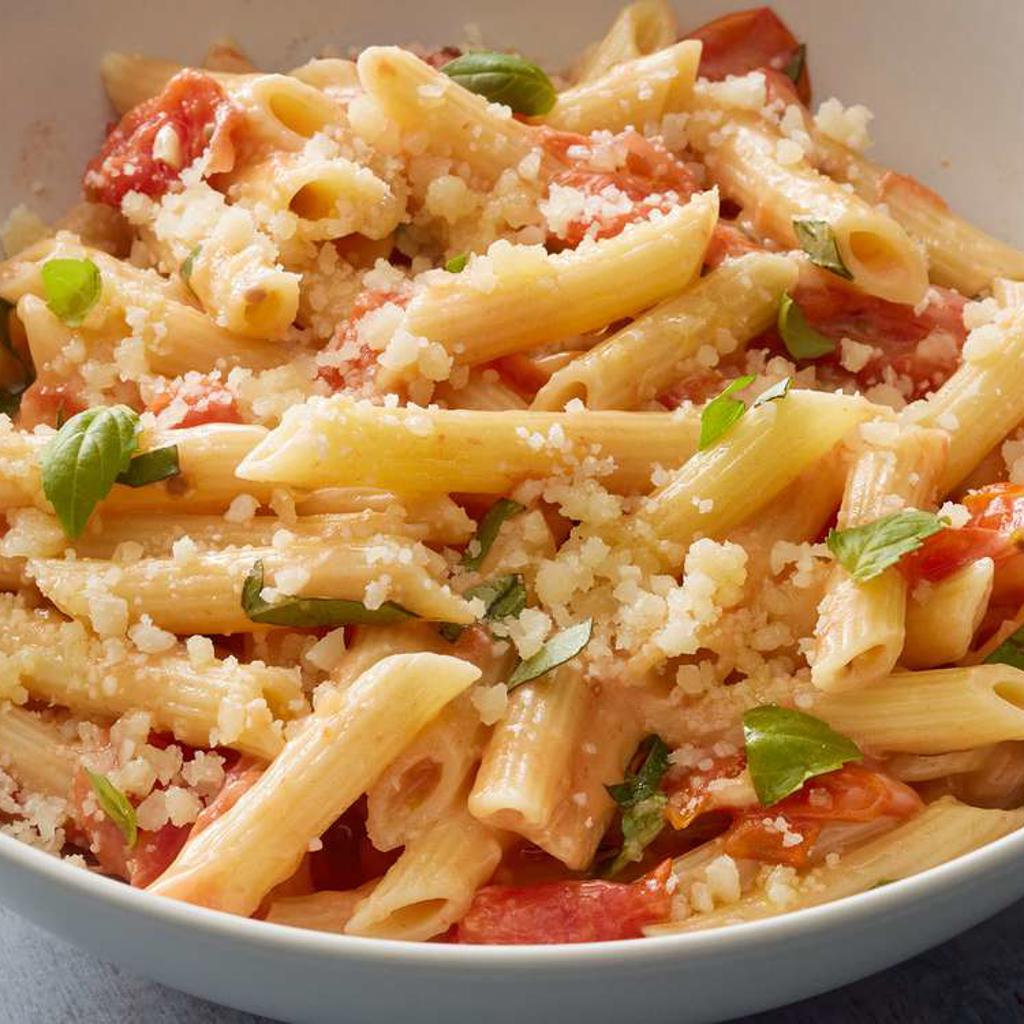 Pasta penne al pomodoro e basilico