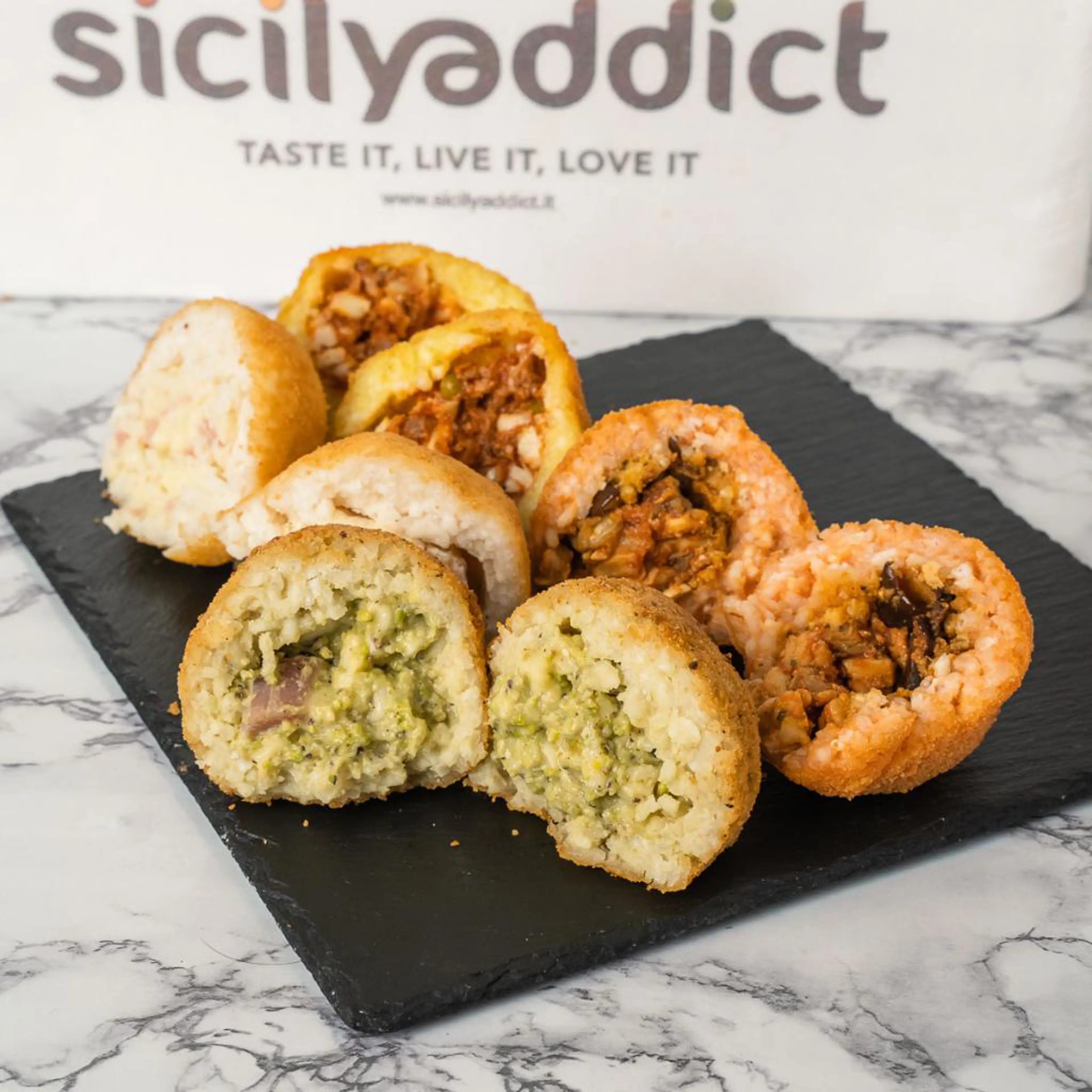 Homemade Sicilian arancini
