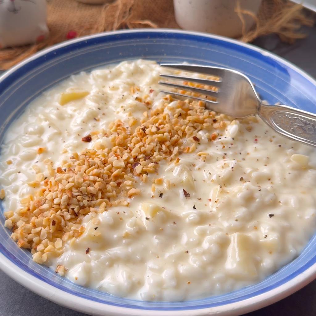 Zartes Risotto mit Birne und Mascarpone