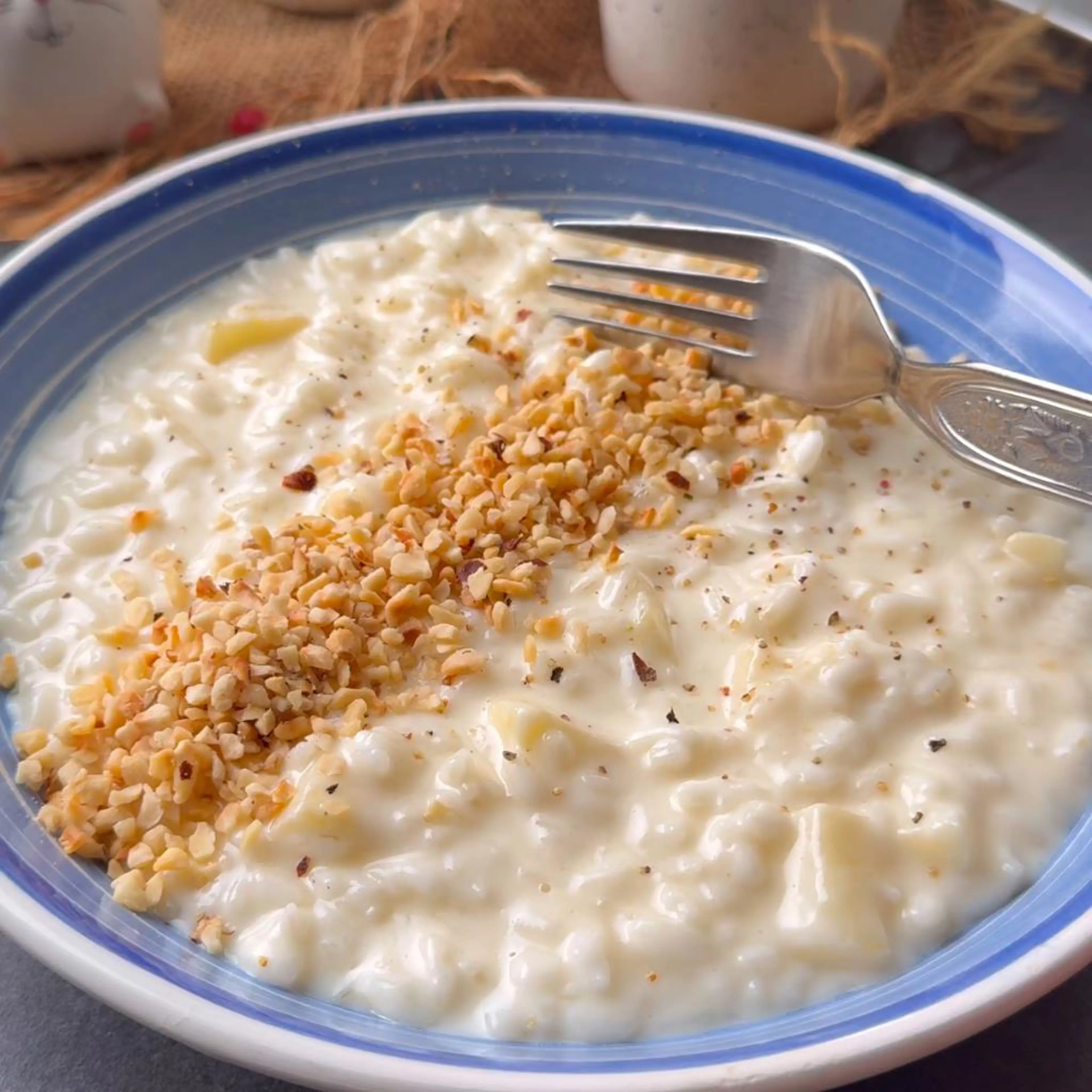 Feines Risotto mit Birne und Mascarpone