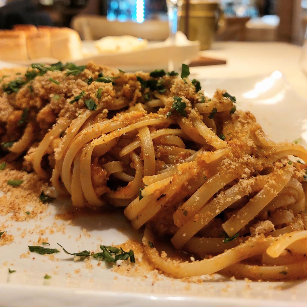 Linguine al ragù di polpo