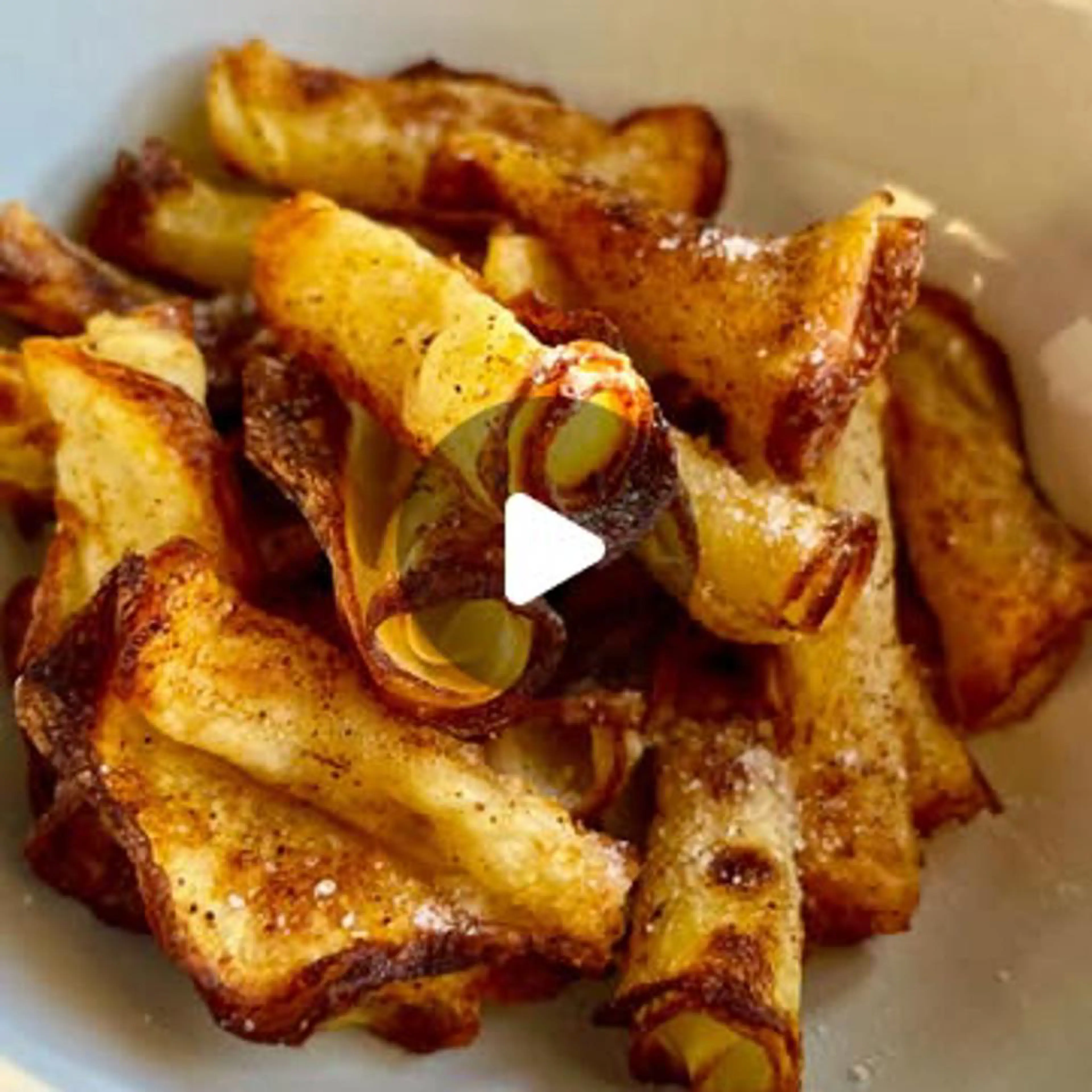 Extra crispy non-fried potato chips