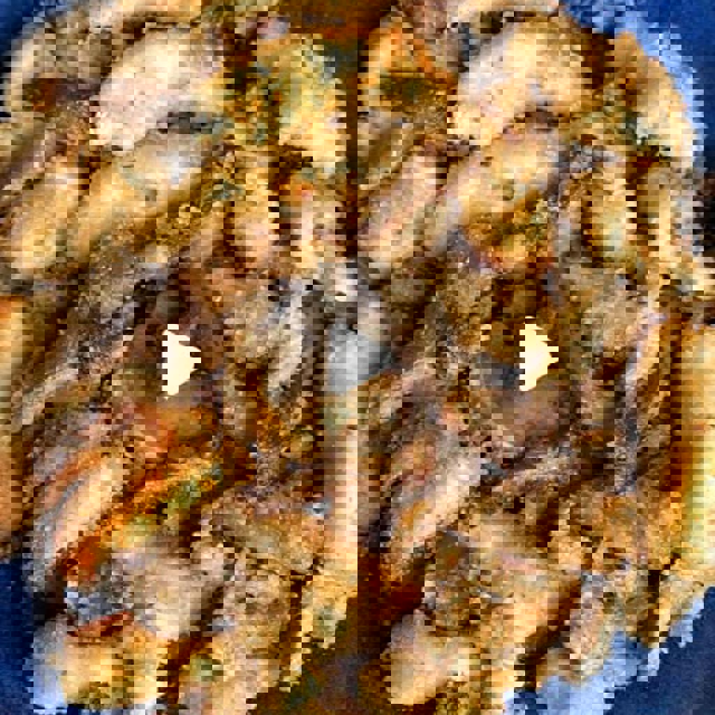 Chicken Strips and Gratinated Mushrooms