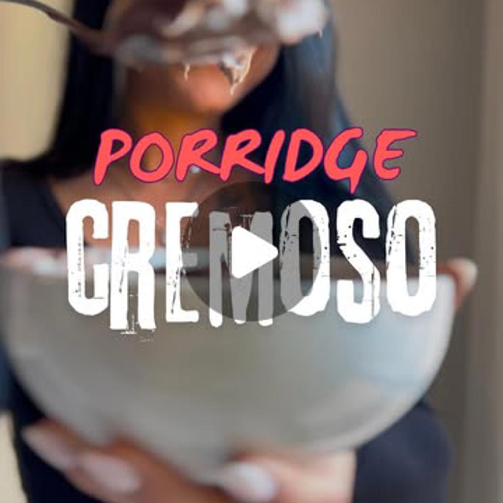 Porridge cremoso de avelã