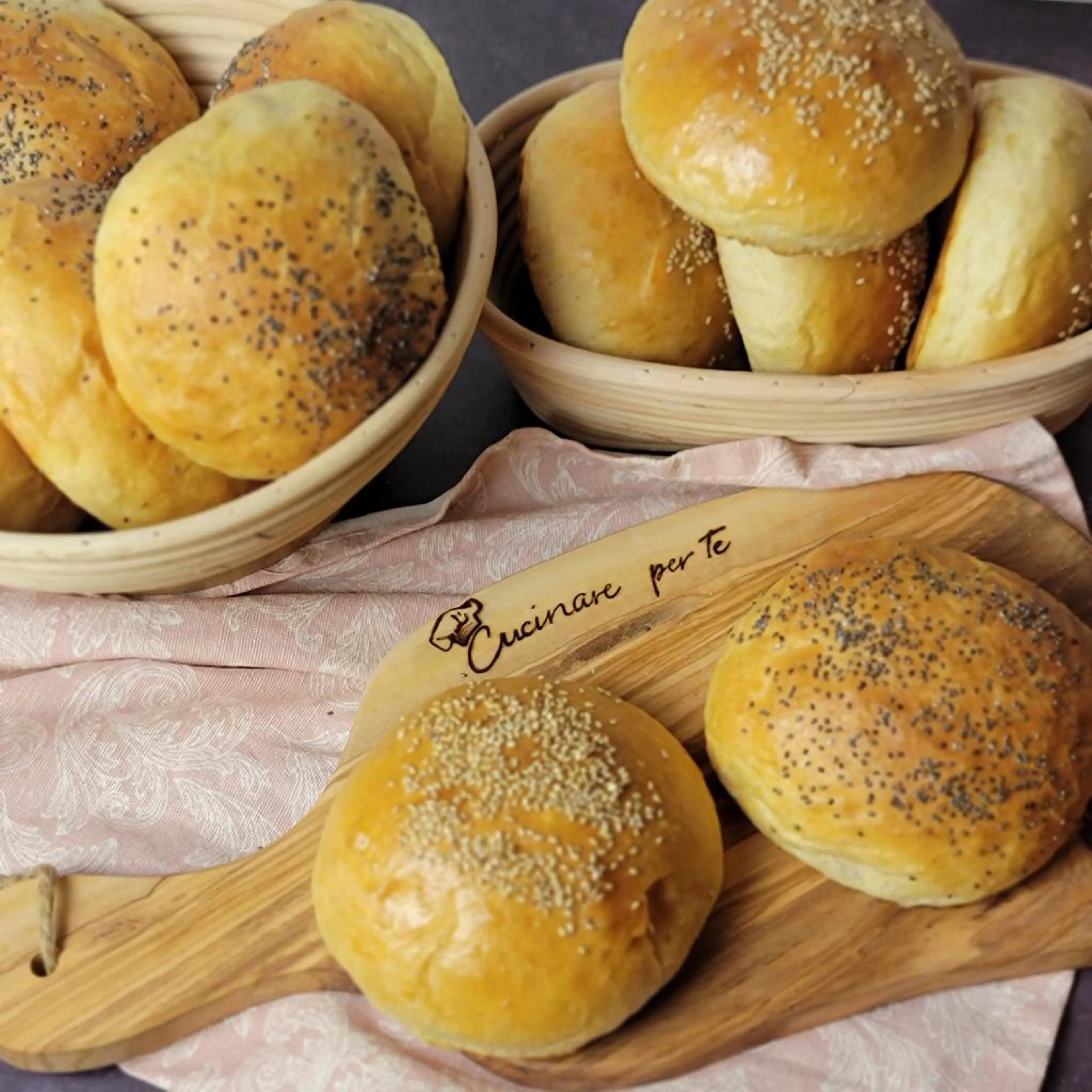 Buns com batatas