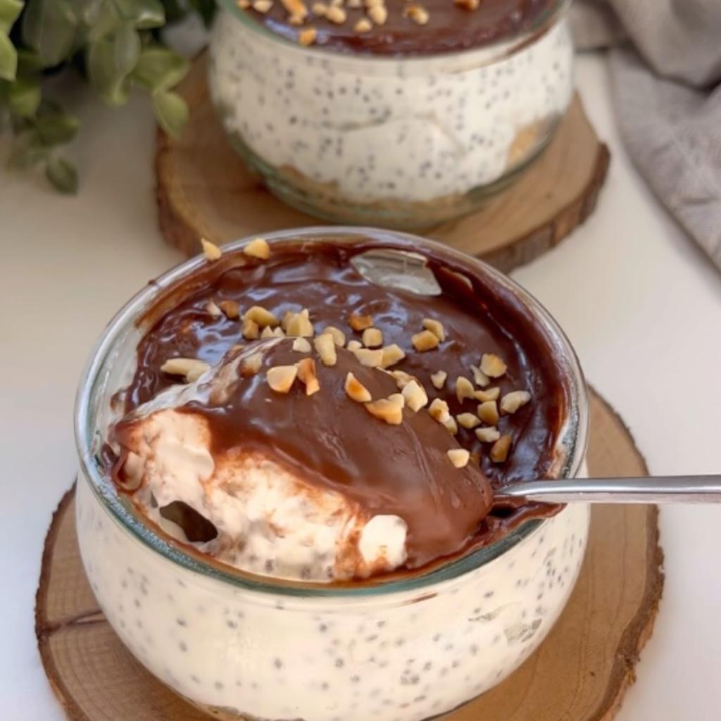 Mini chia seed cheesecakes