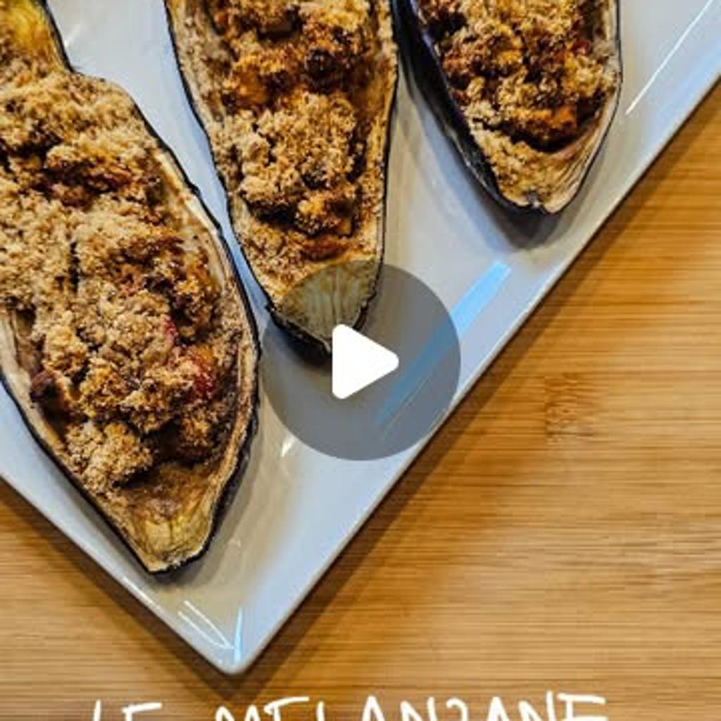 Melanzane ripiene senza glutine, senza lattosio e vegan