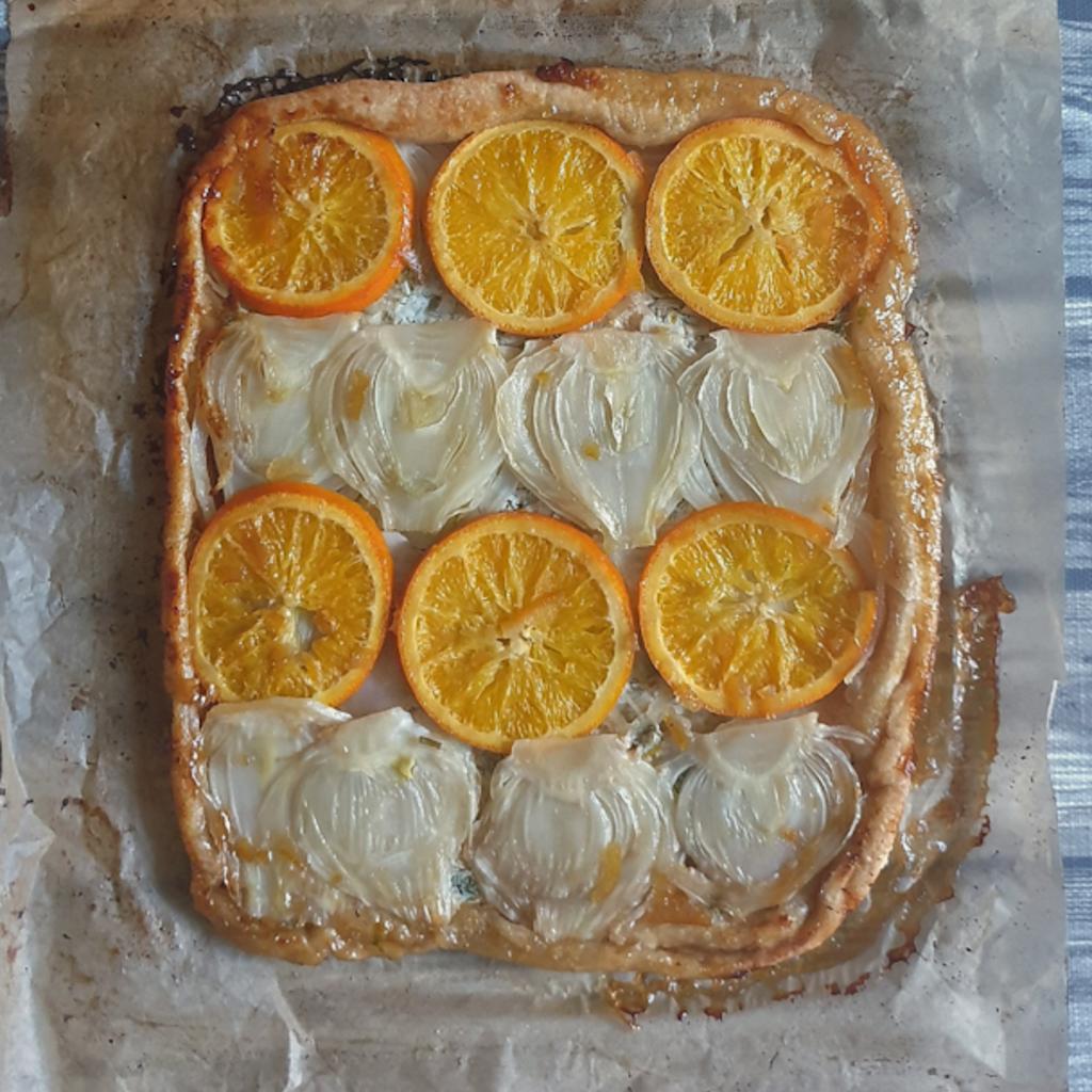 Tarte Tatin with Fennel and Oranges
