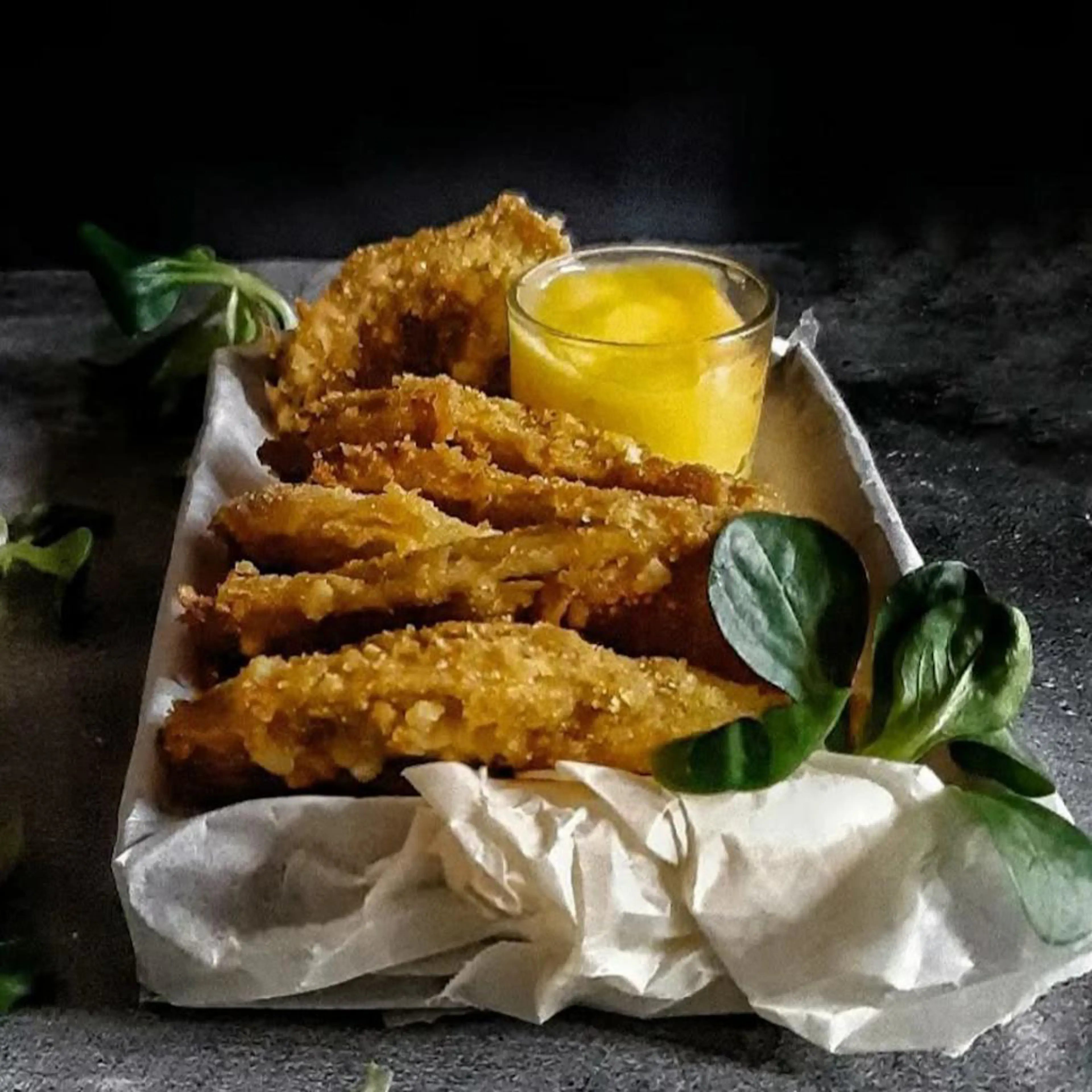 Fennel cutlets with orange béchamel