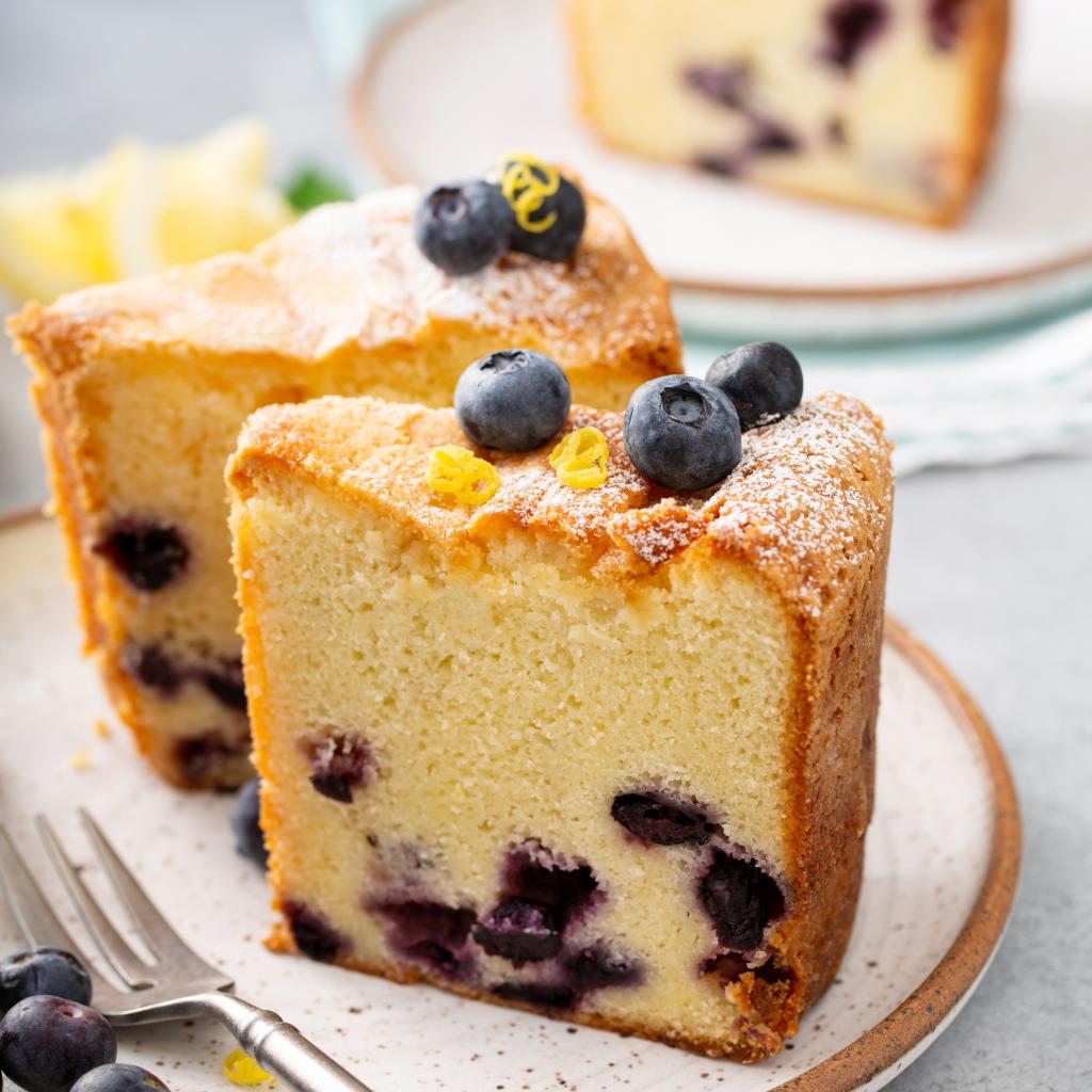 Chiffon cake ai mirtilli