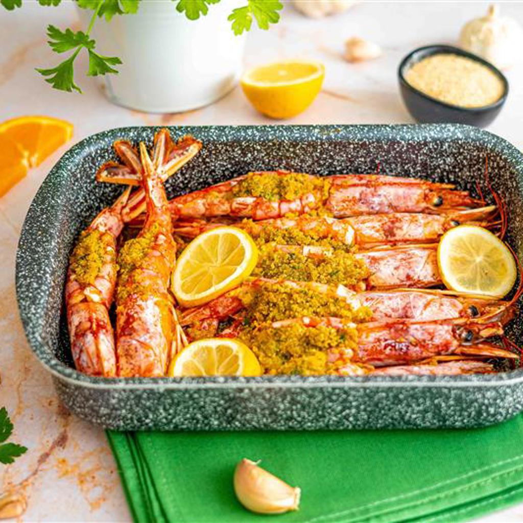 Gamberi gratinati