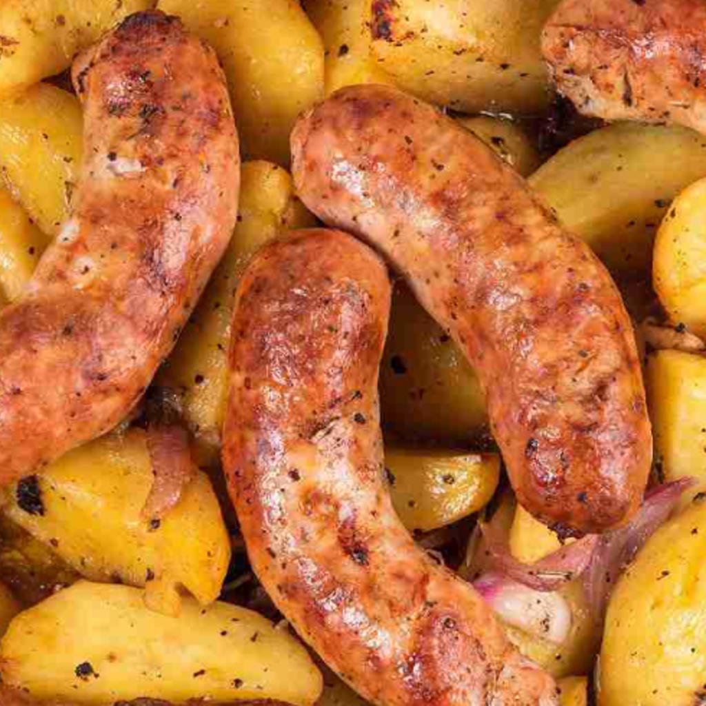 Salsiccia e patate alla birra