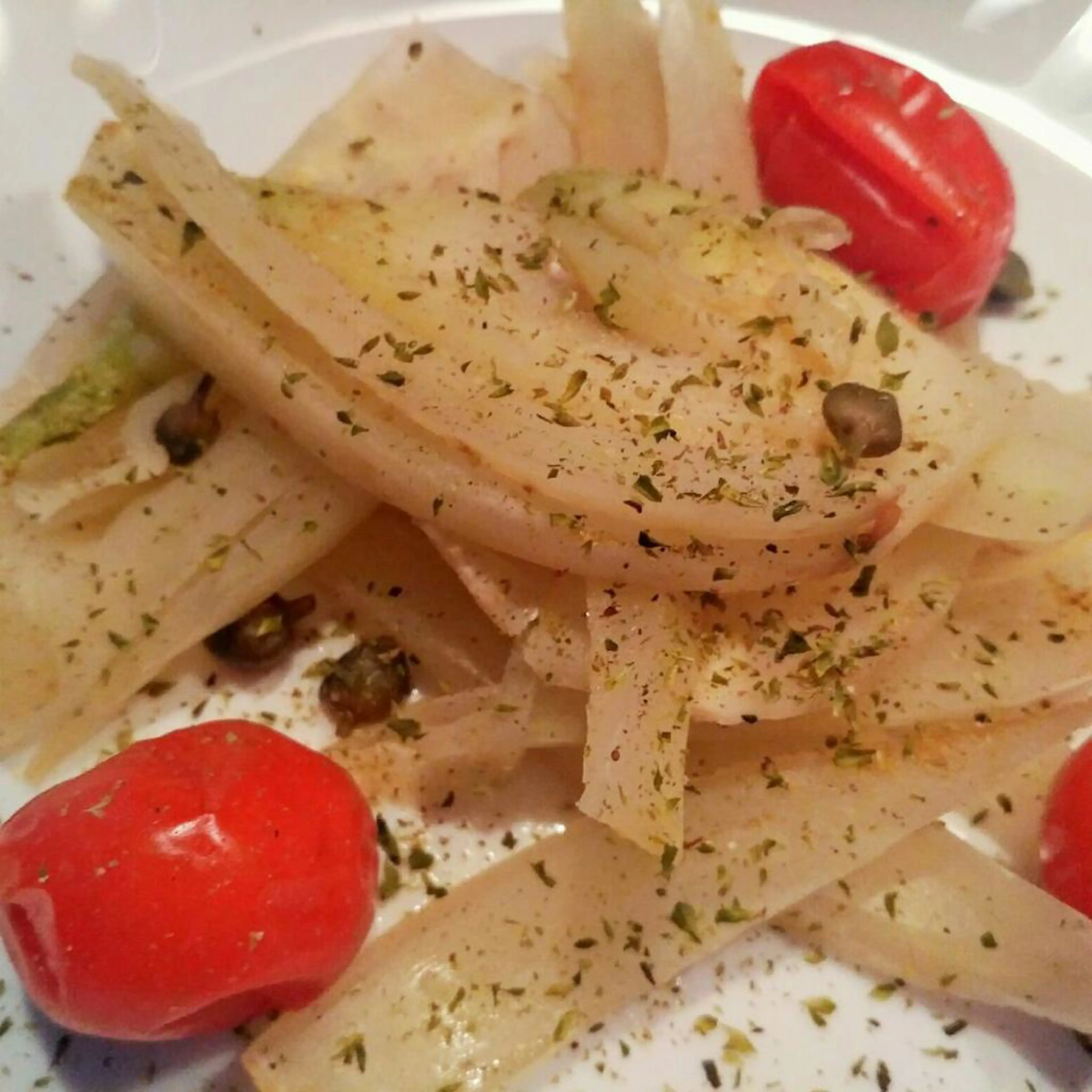 Funcho com tomate na frigideira