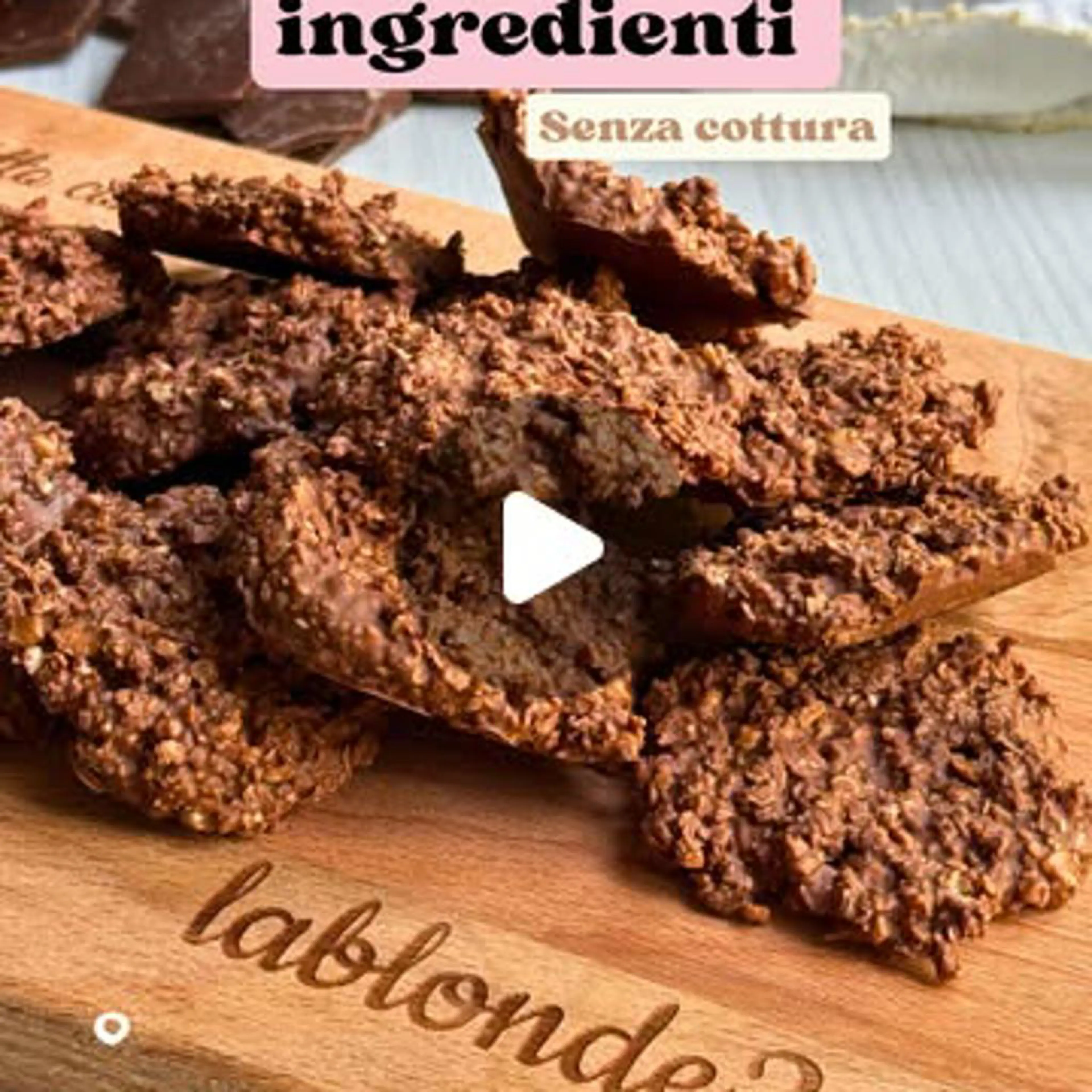 No-bake kakor med 3 ingredienser