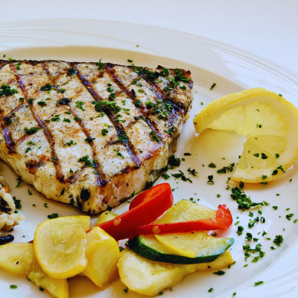 Pescado espada a la parrilla